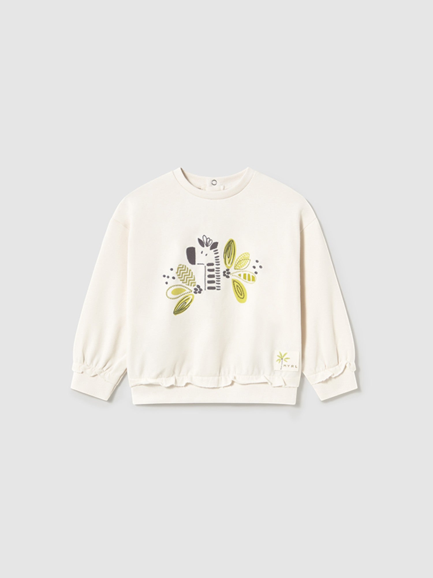 Pullover ricamato Bimba PANNA 1459/95 - NANU' BABY