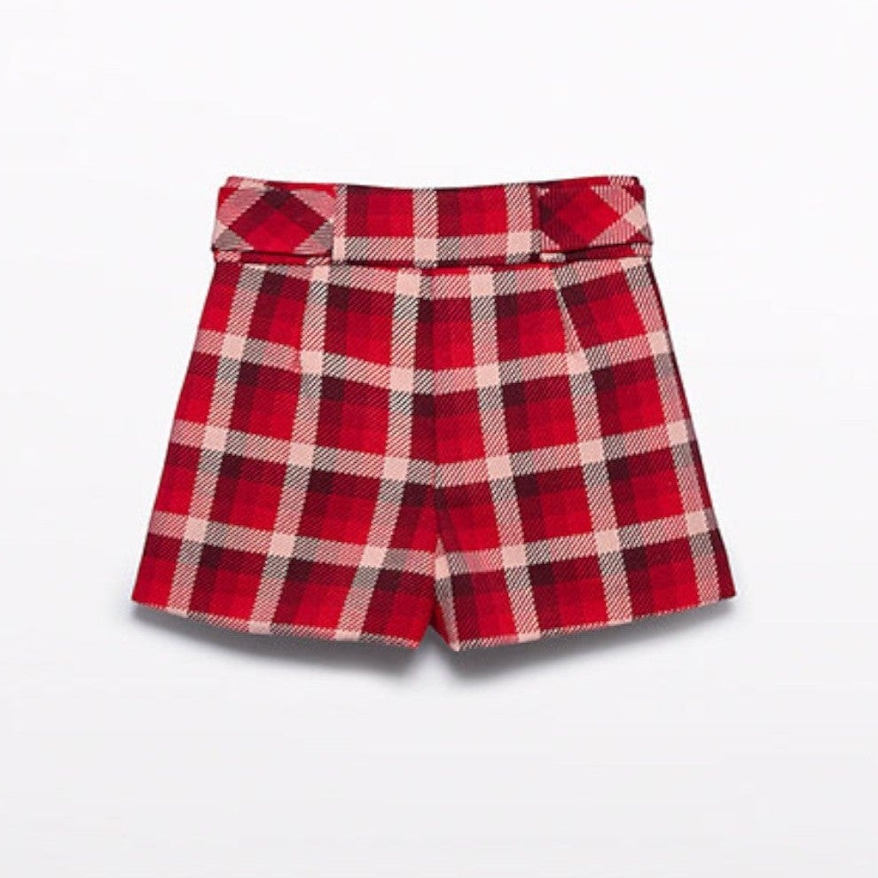 Bermuda quadri Bimba Rosso 5717/2 - NANU' BABY