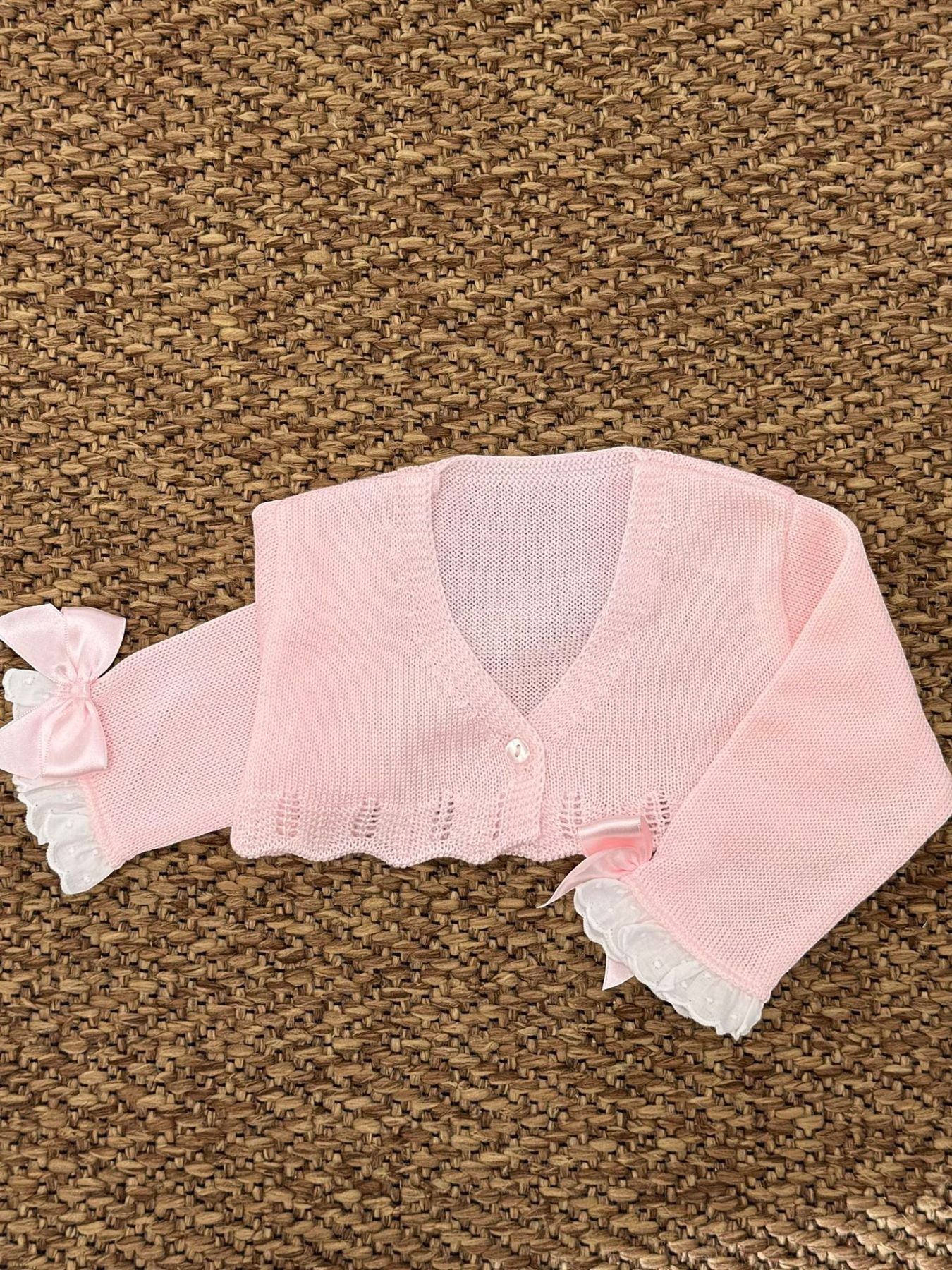 Giacchino in filo Bimba ROSA 610.14 - NANU' BABY