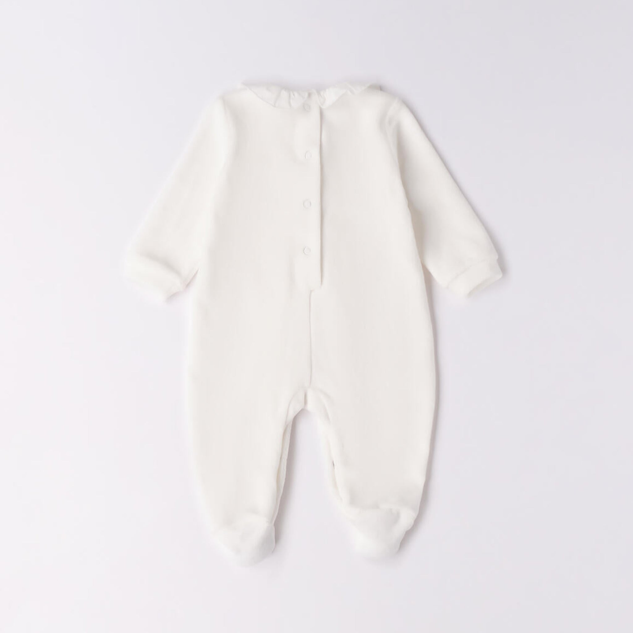 Tutina Ciniglia Con Piede Neonata Bianco 3F754/112