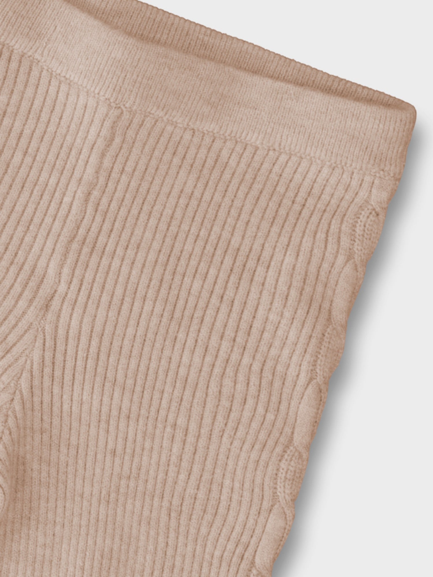 Leggings maglia tricot Bimba Beige 10015/61 - NANU' BABY