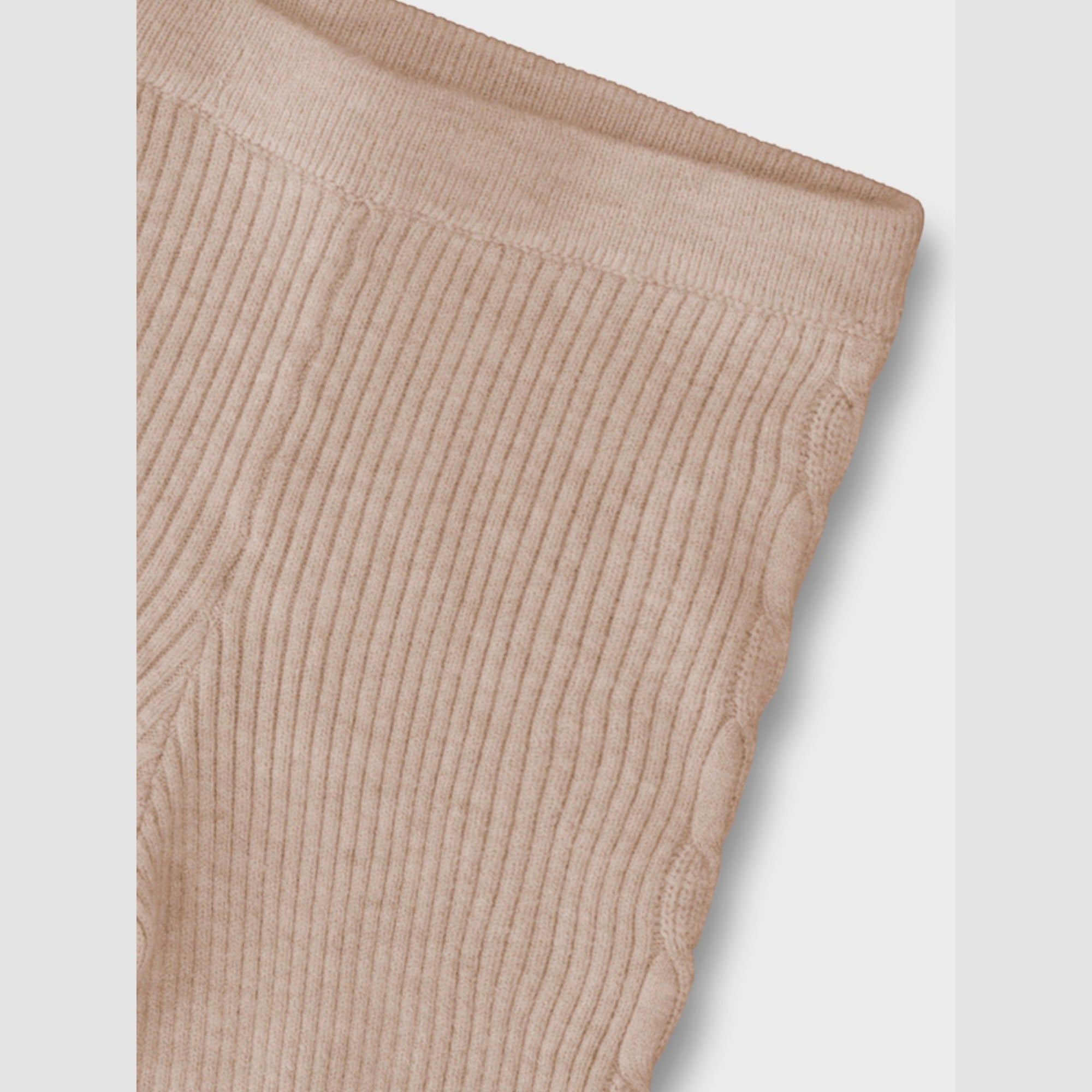 Leggings maglia tricot Bimba Beige 10015/61 - NANU' BABY