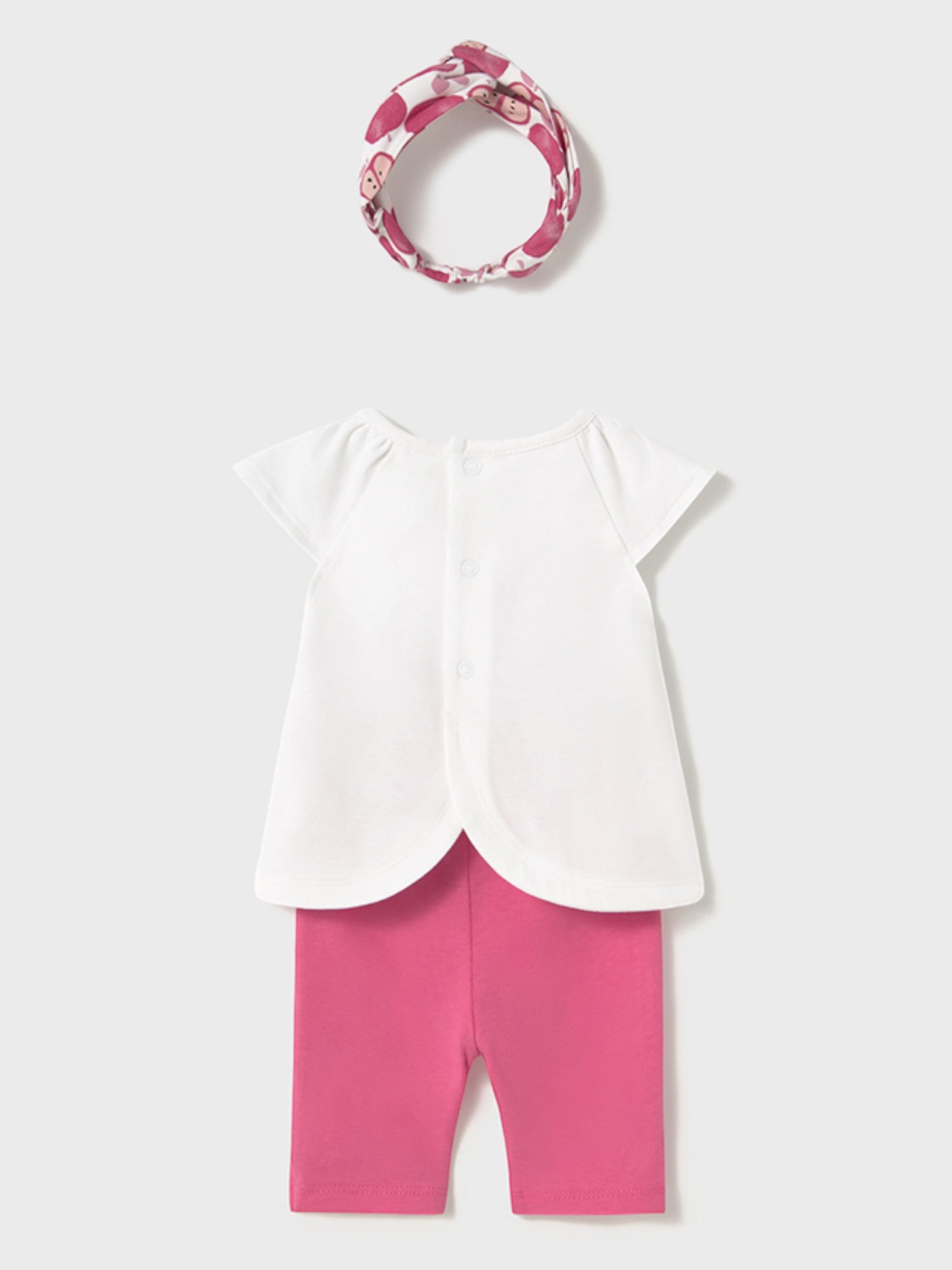 Completo leggings capri e cerchietto Bimba ROSA 1763 /R - NANU' BABY