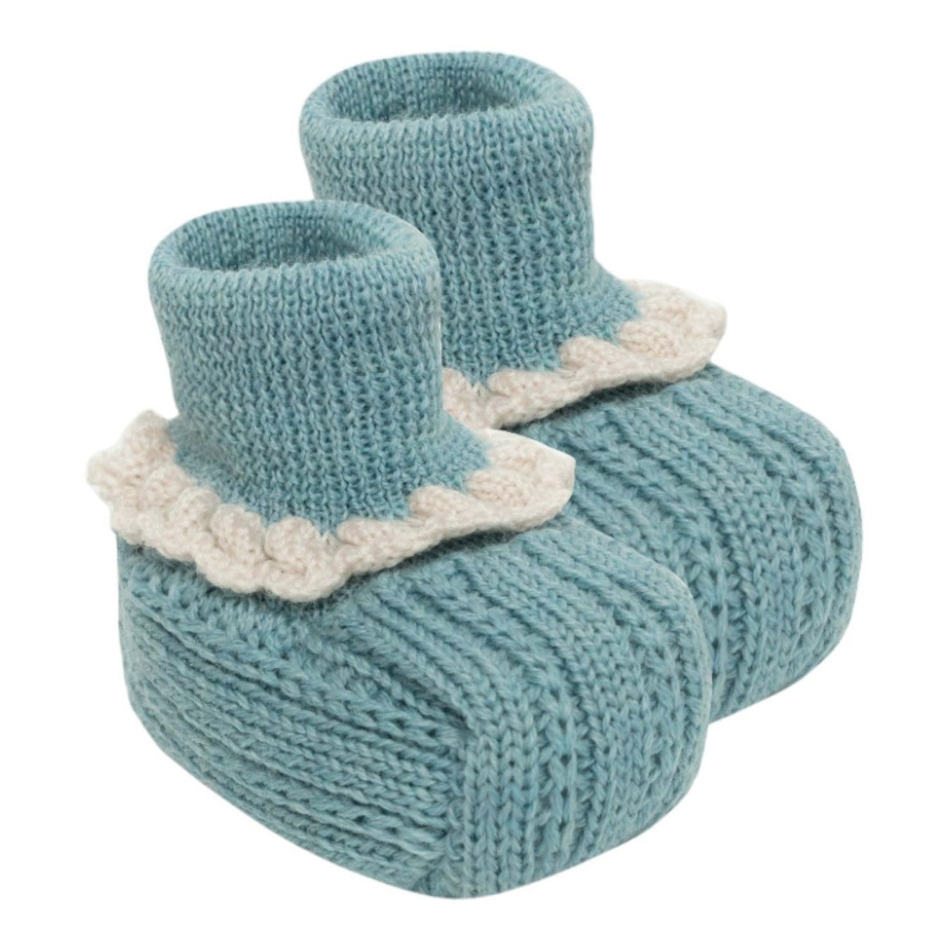 Babbucce Fiocco Neonata EUCALIPTO IB19S - NANU' BABY