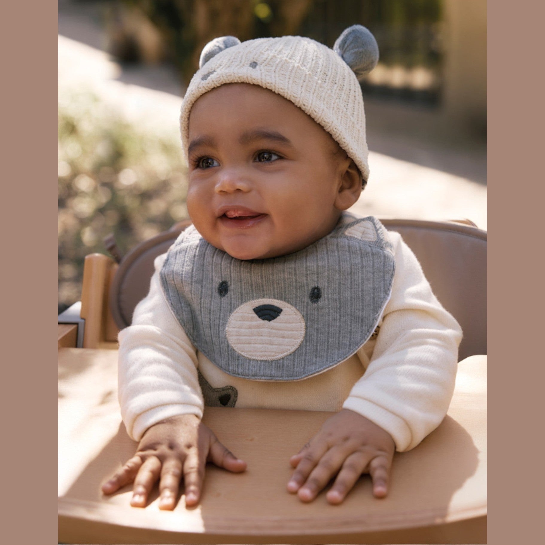 Bavetta Neonato Grigio 9951/46 - NANU' BABY