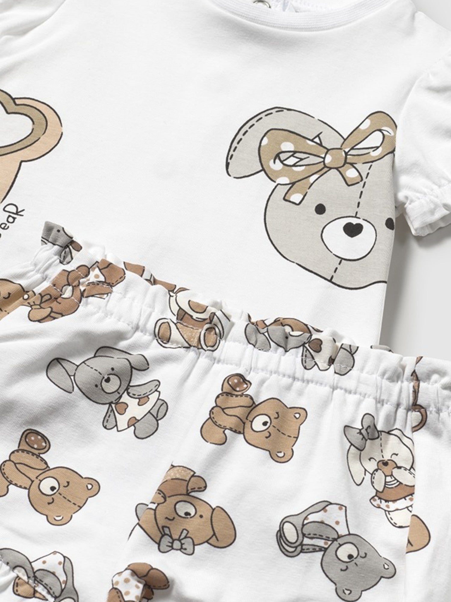 Completo short Bimba BEIGE 1256 /BE - NANU' BABY
