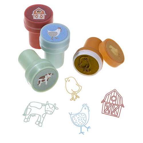 Set 16 timbrini Little Farm MULTICOLORE 126008 - NANU' BABY
