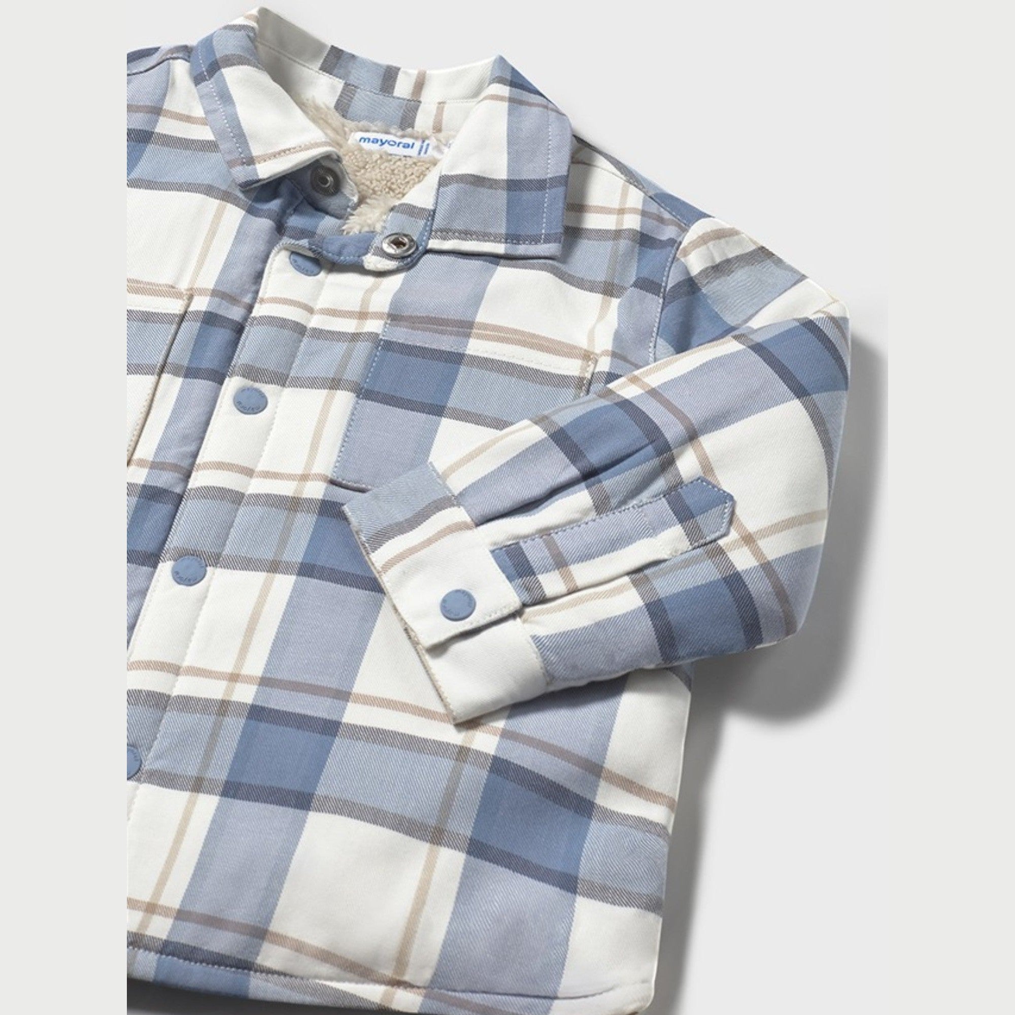 Camicia quadri foderato Bimbo AZZURRO 2104/84 - NANU' BABY