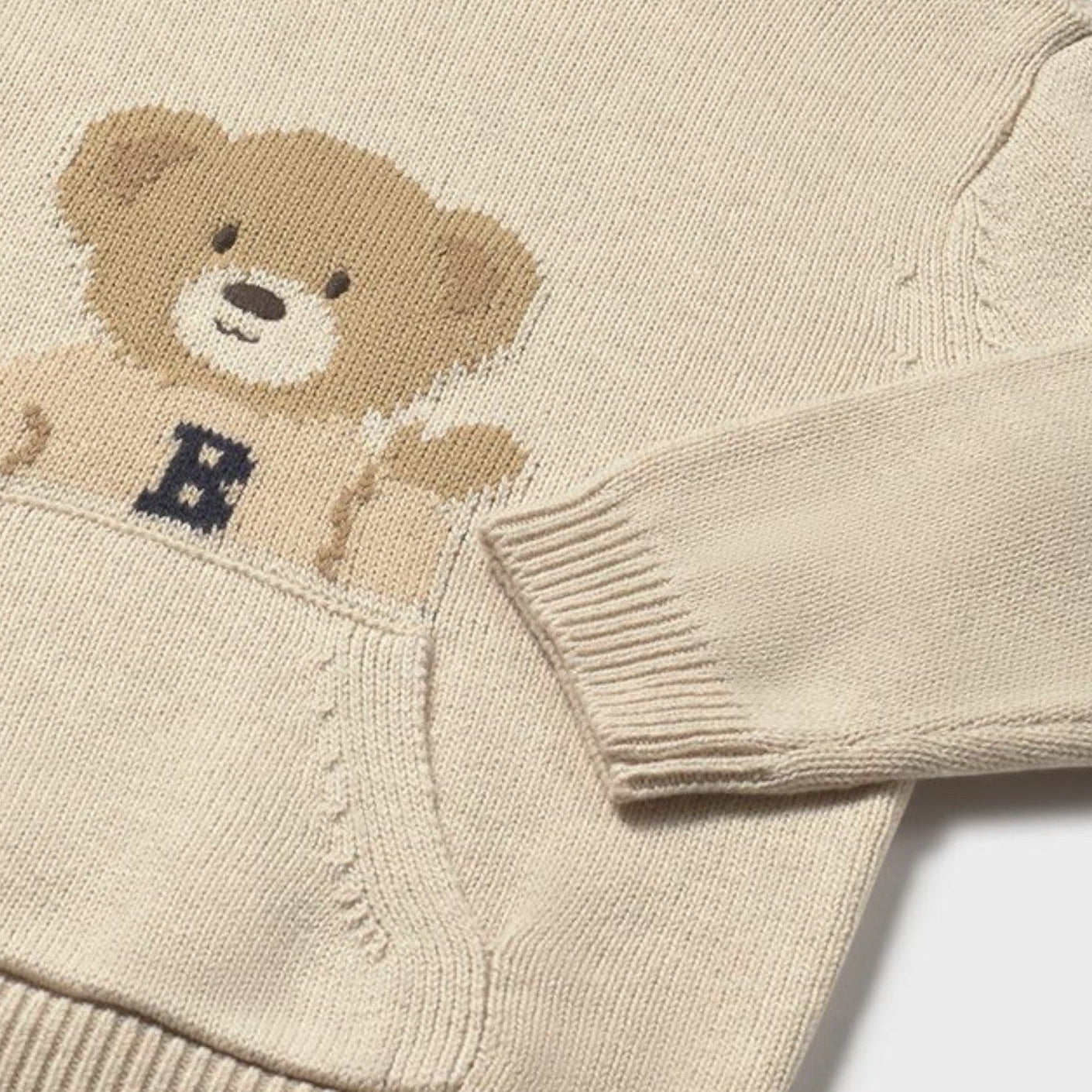 Maglione intarsi grande Bimbo Beige 2341/59 - NANU' BABY