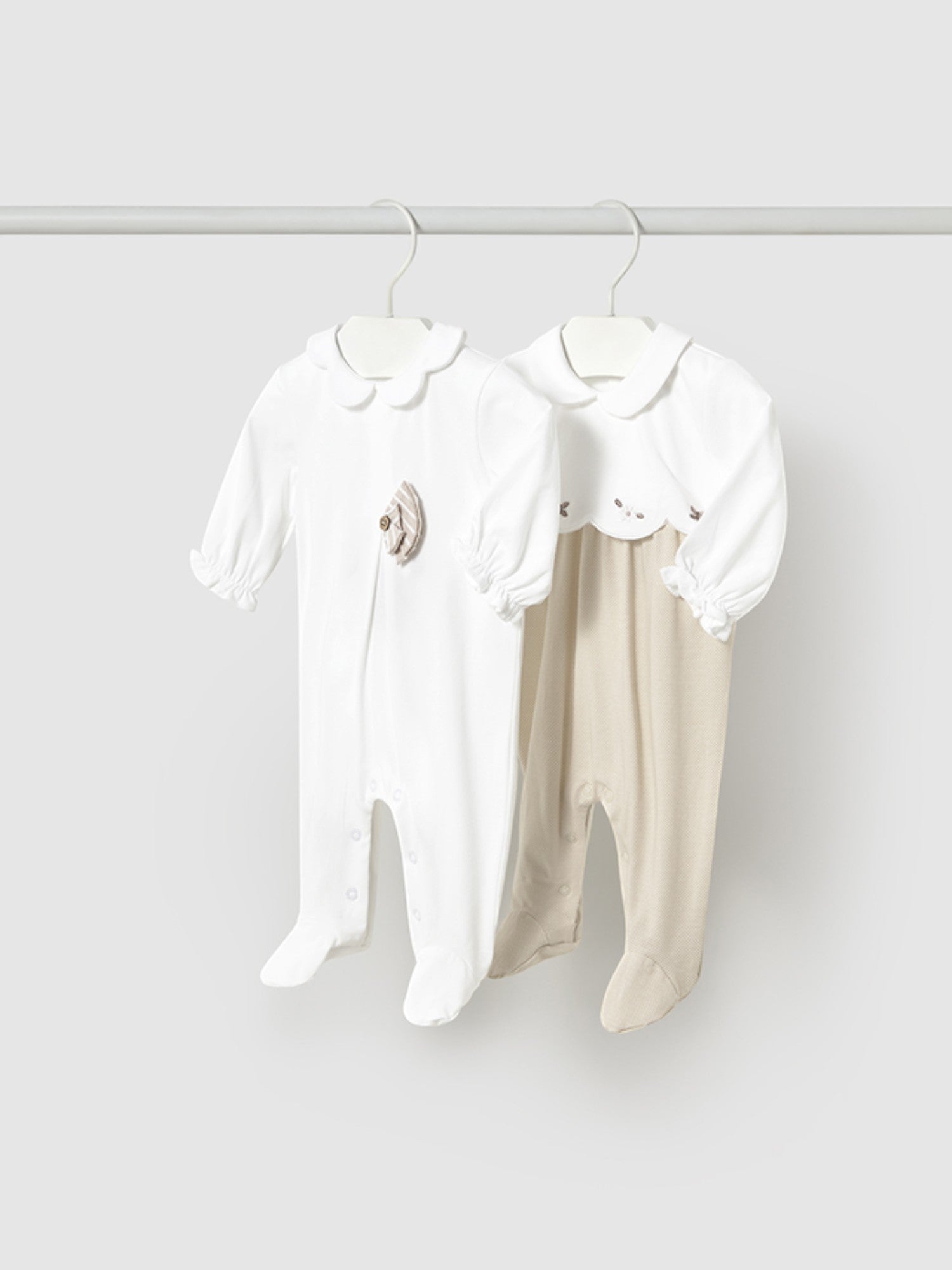 Set 2 pigiami lunghi Neonata BEIGE 1751 /BE - NANU' BABY