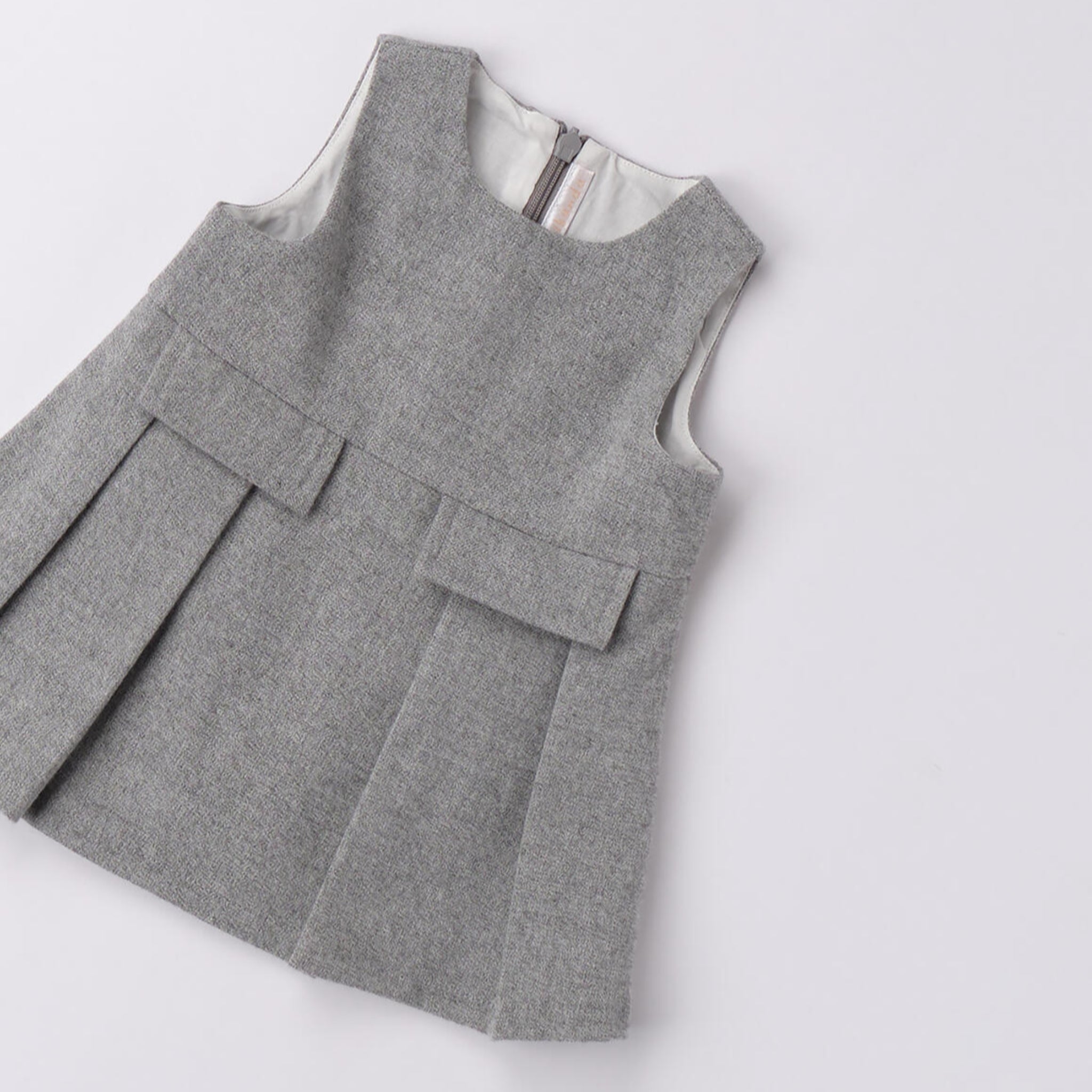 Abito Smanicato Twill Manopesca Bimba Grigio 3F728/8879