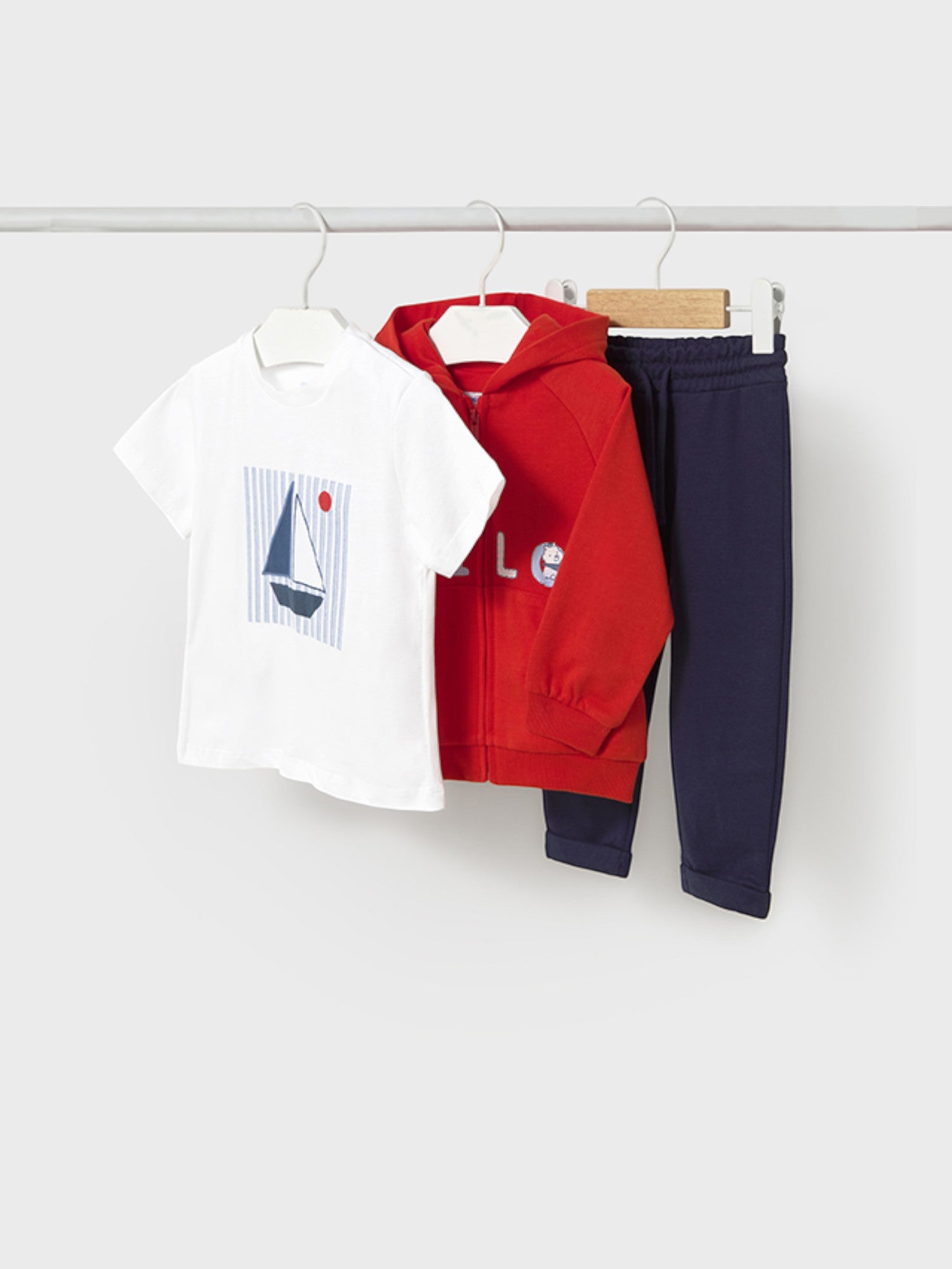 Tuta 3 pezzi Bimbo ROSSO 1842/34 - NANU' BABY