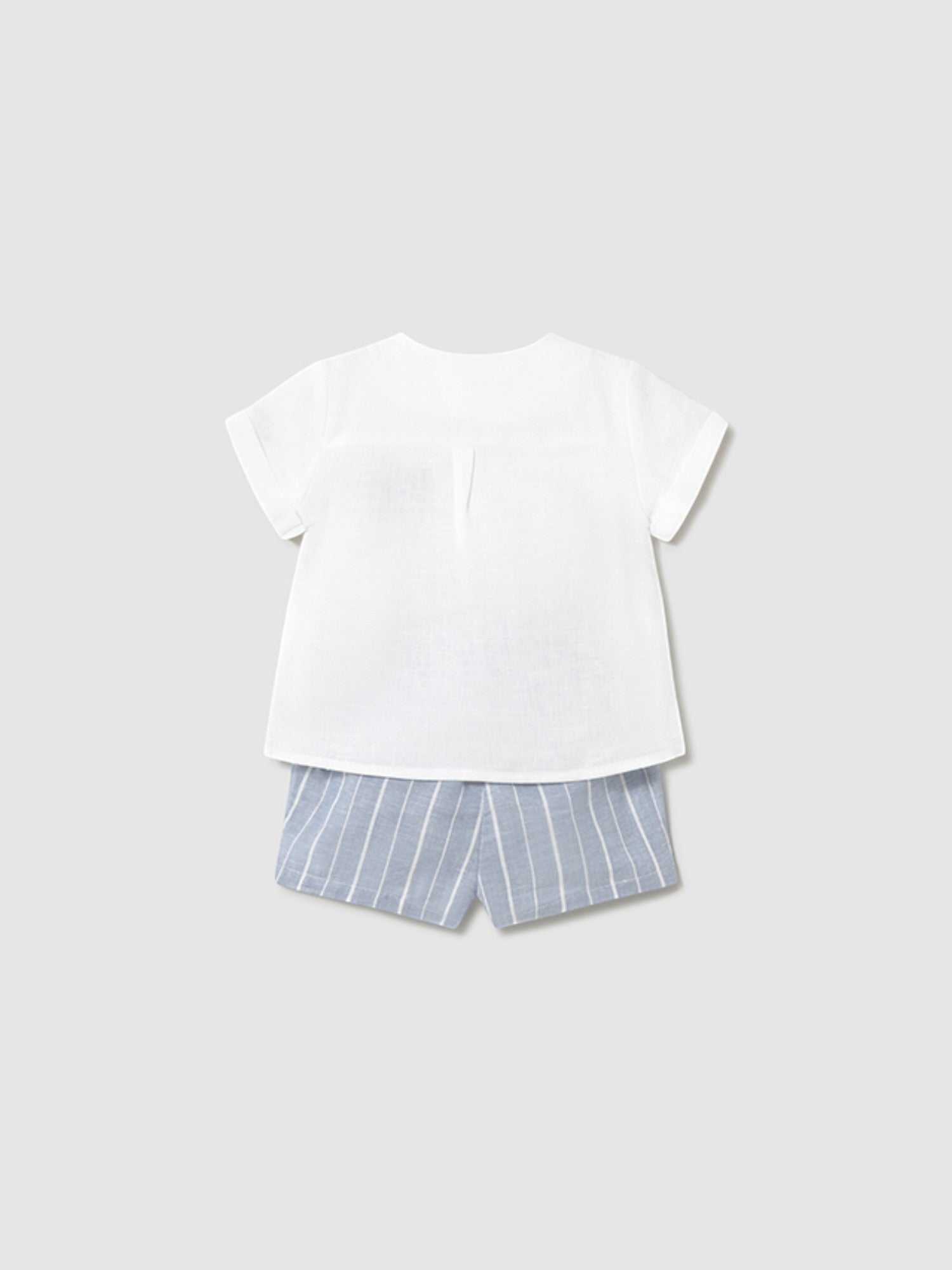 Completo pantalone corto Bimbo AZZURRO 1211 /AZ - NANU' BABY
