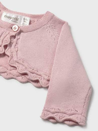 Giacchino in maglia basico Bimba ROSA 318 /R - NANU' BABY