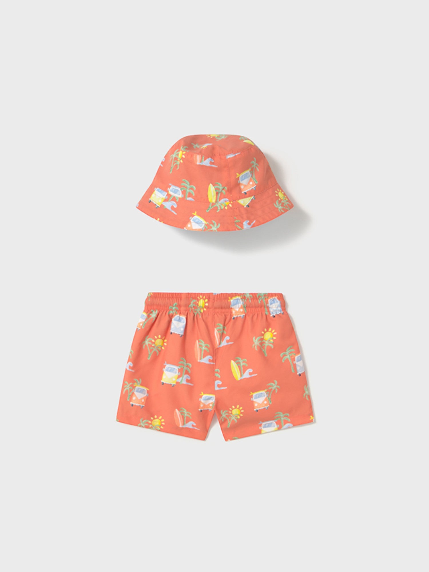 Compl. costume con bucket Bimbo ARANCIO 1646/12 - NANU' BABY