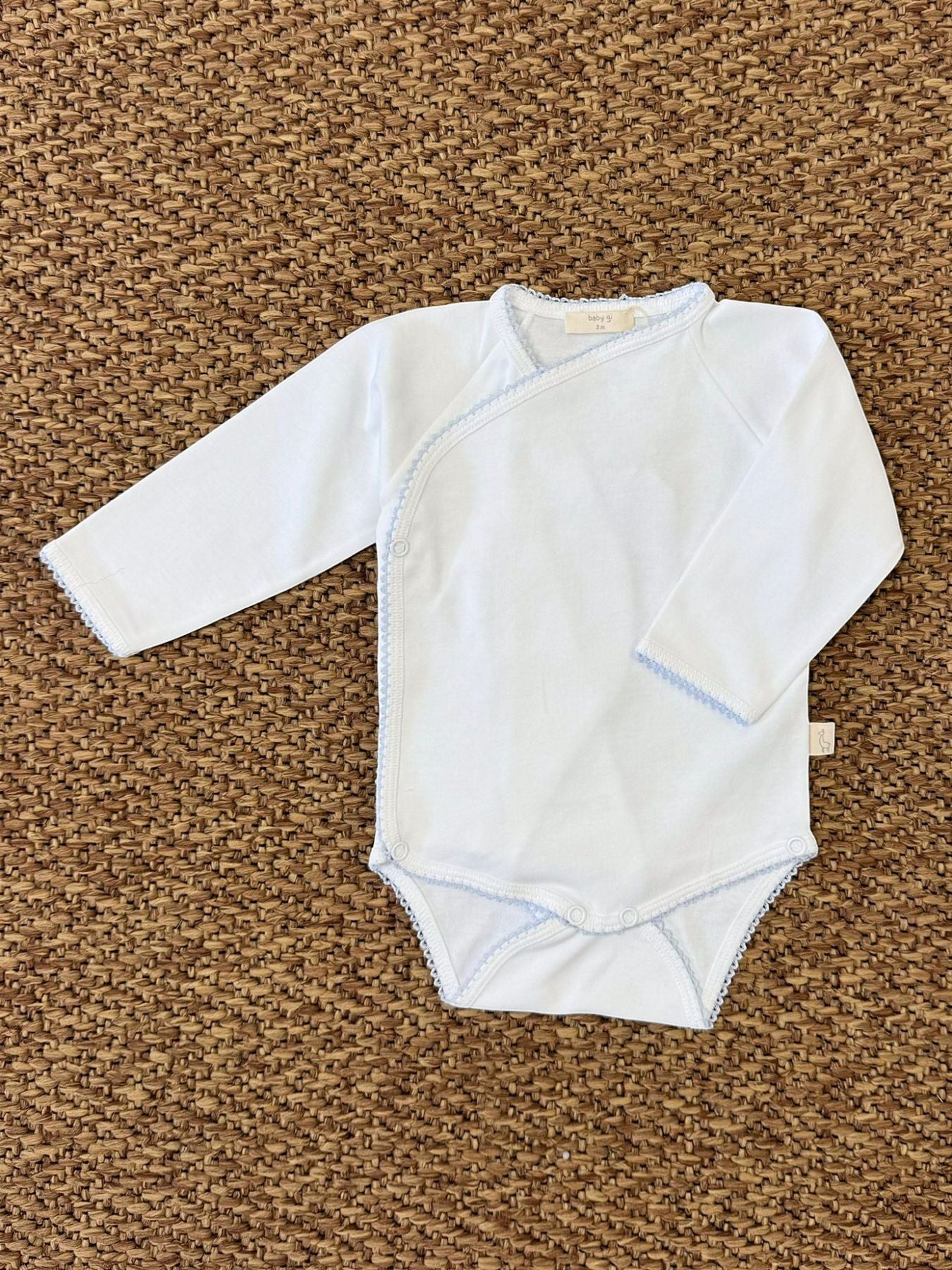 Body intimo Bianco/Cielo Neonato BIANCO BG56BC - NANU' BABY