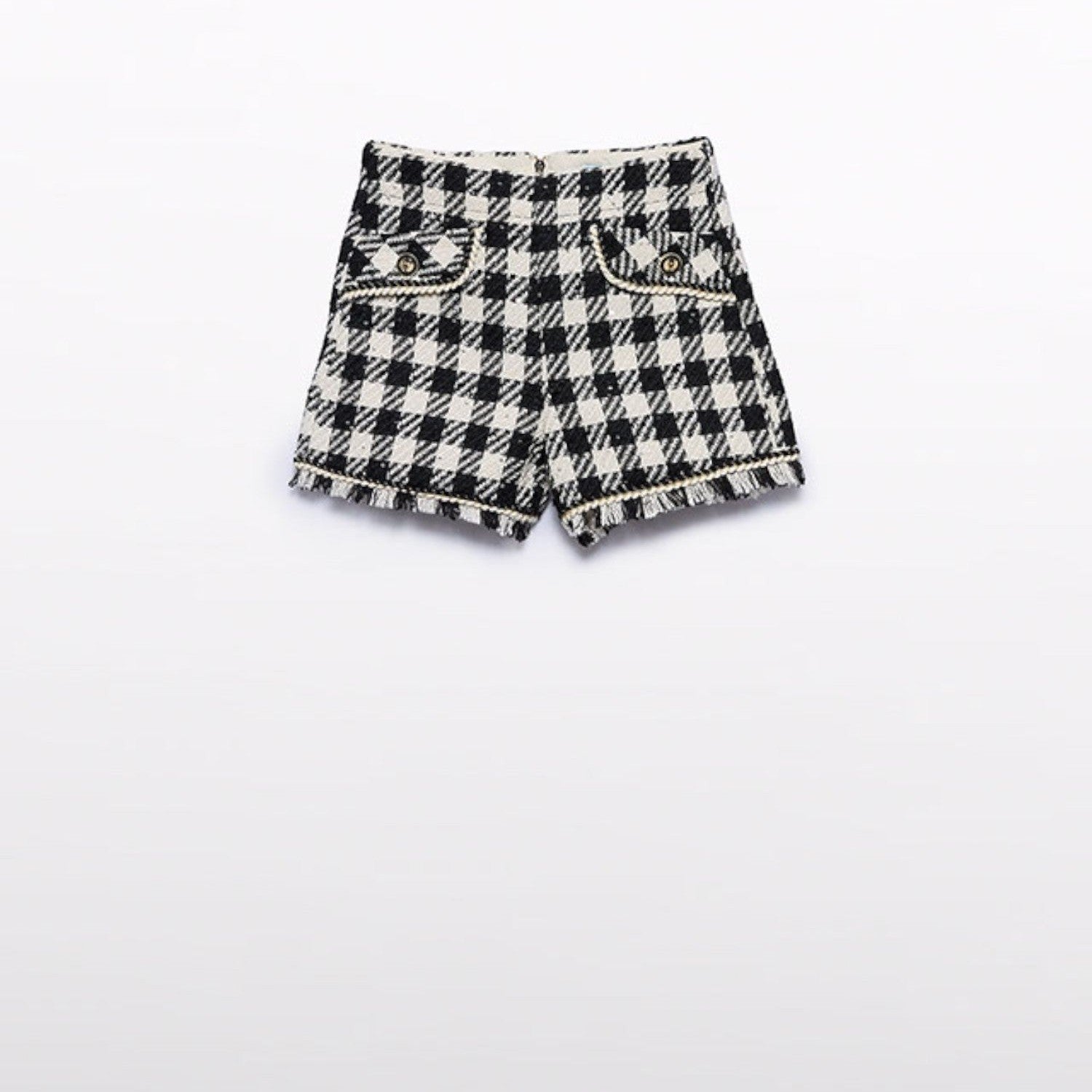 Bermuda vichy lustrini Bimba Nero 5716/8 - NANU' BABY