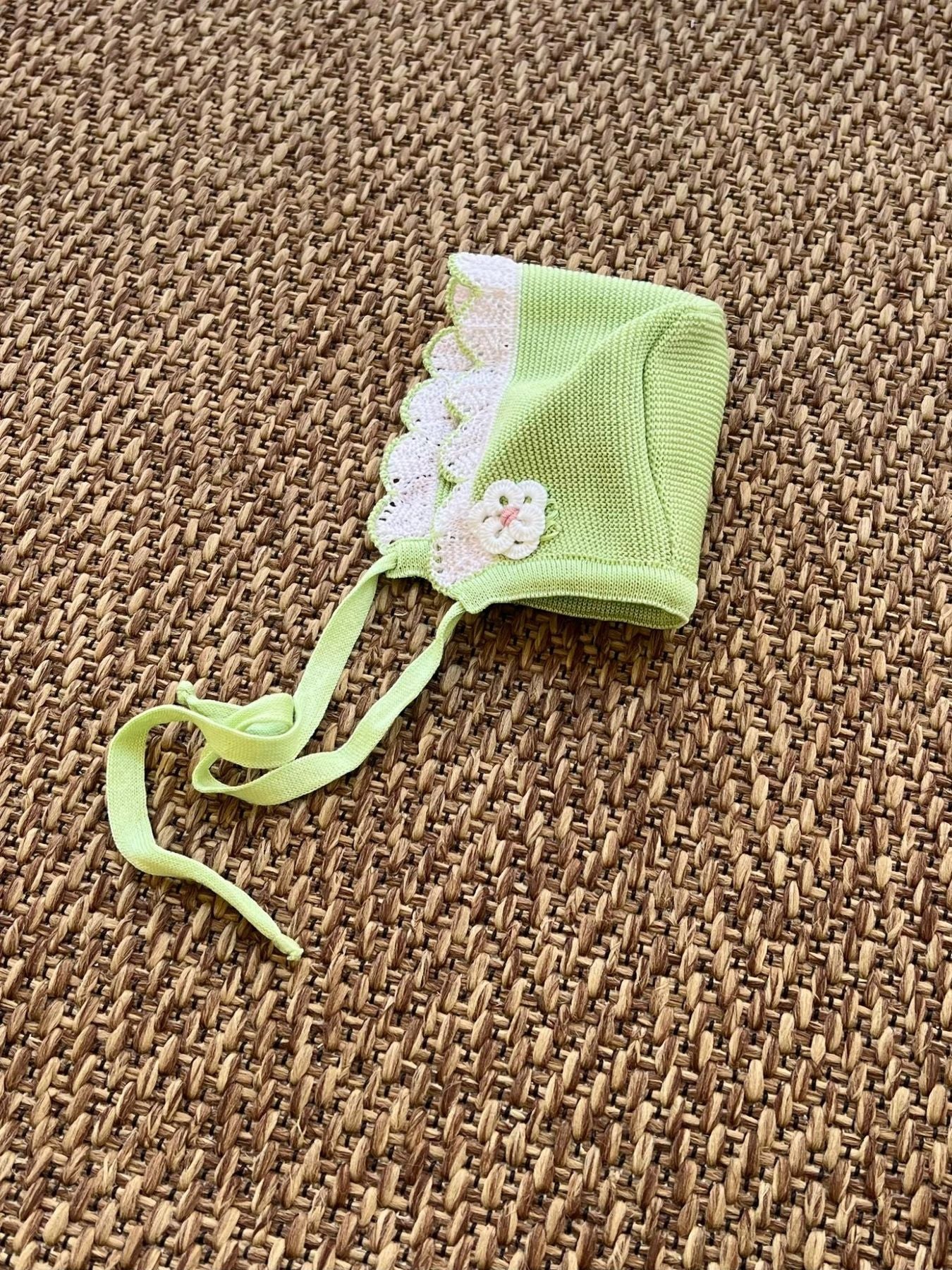 Cuffia Neonata VERDE EP20CU - NANU' BABY