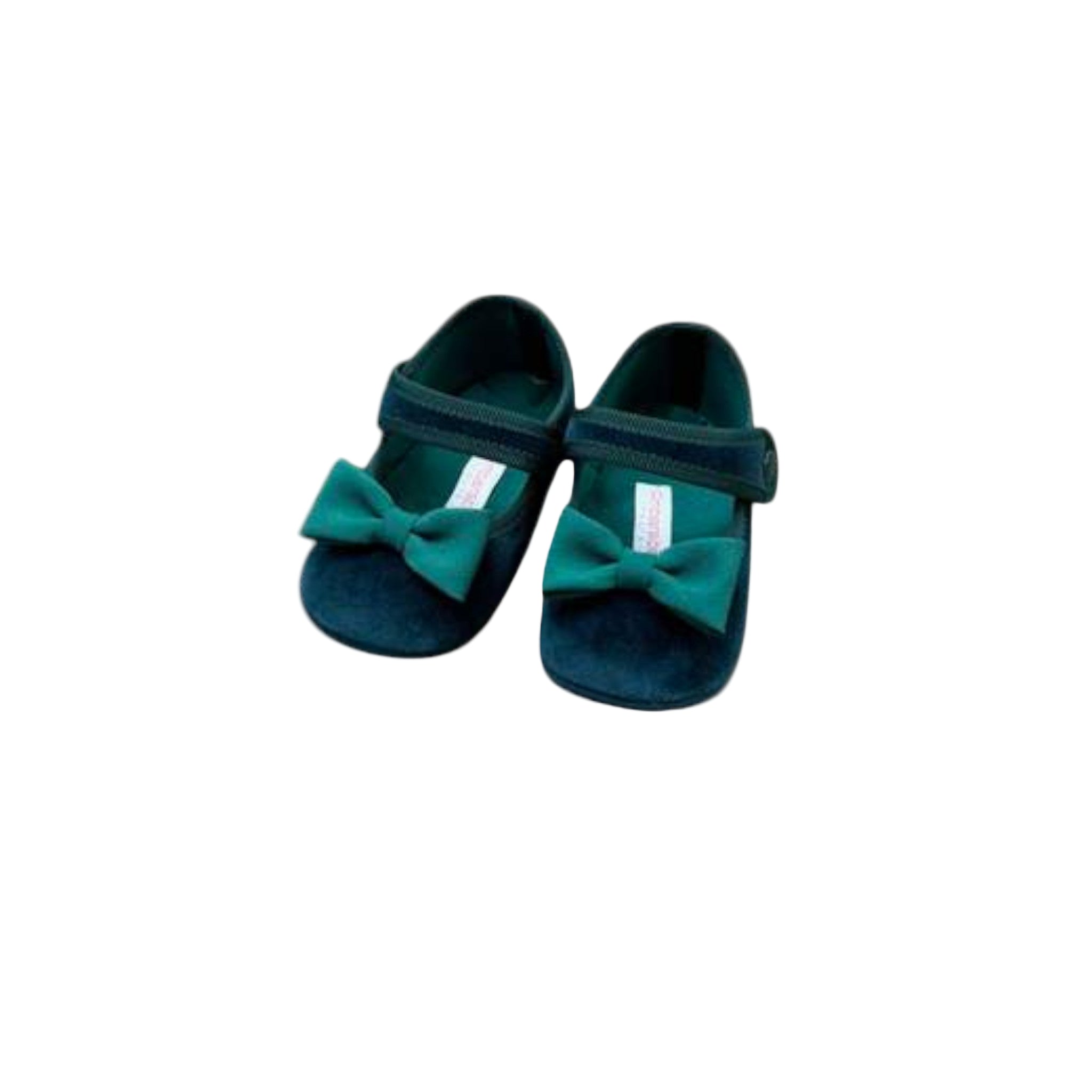 Scarpe Bimba Velluto Verde AMBARABA' - Eleganti