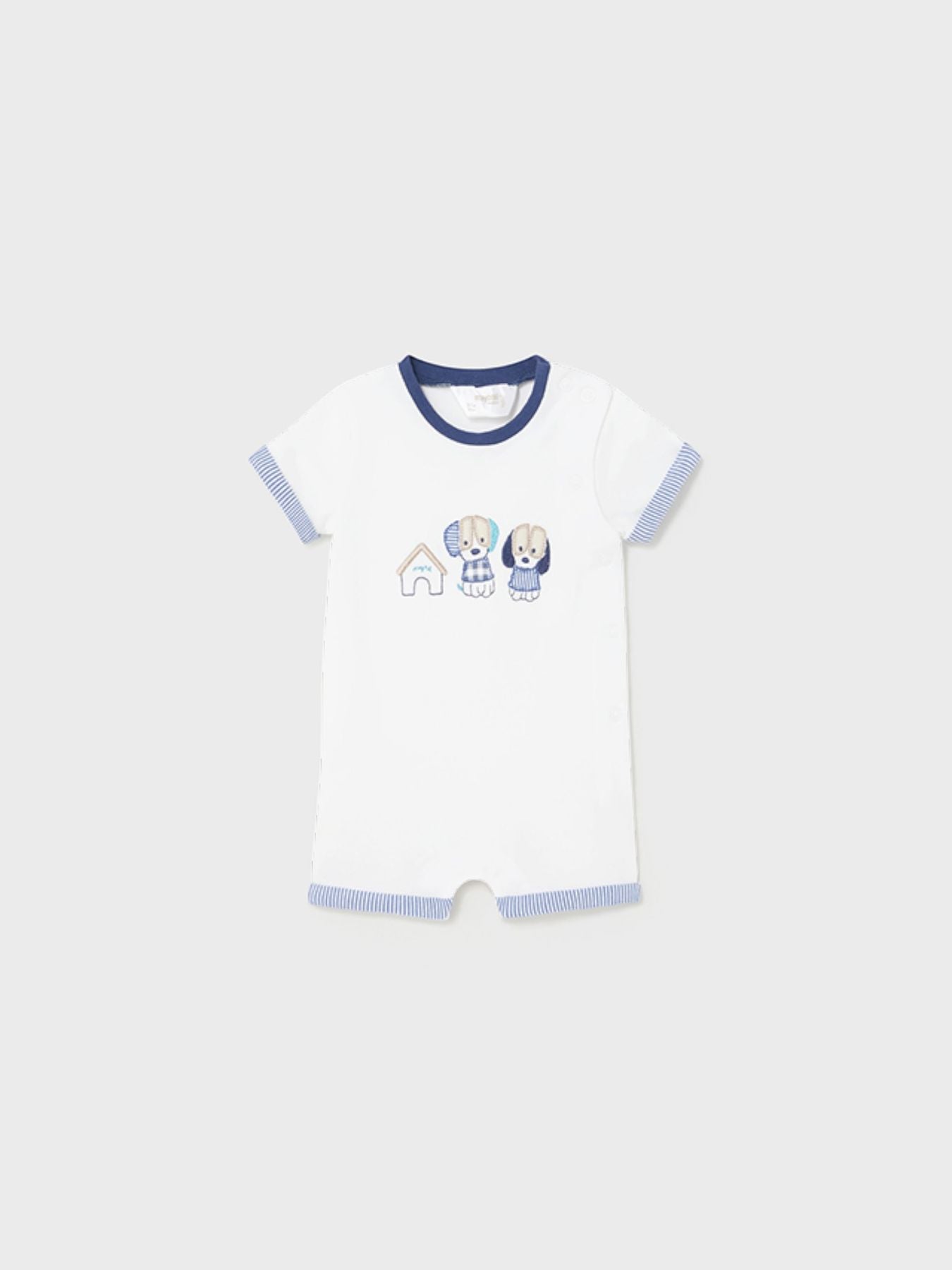 Set 2 pagliaccetti corti Bimbo BIANCO 1722 - NANU' BABY