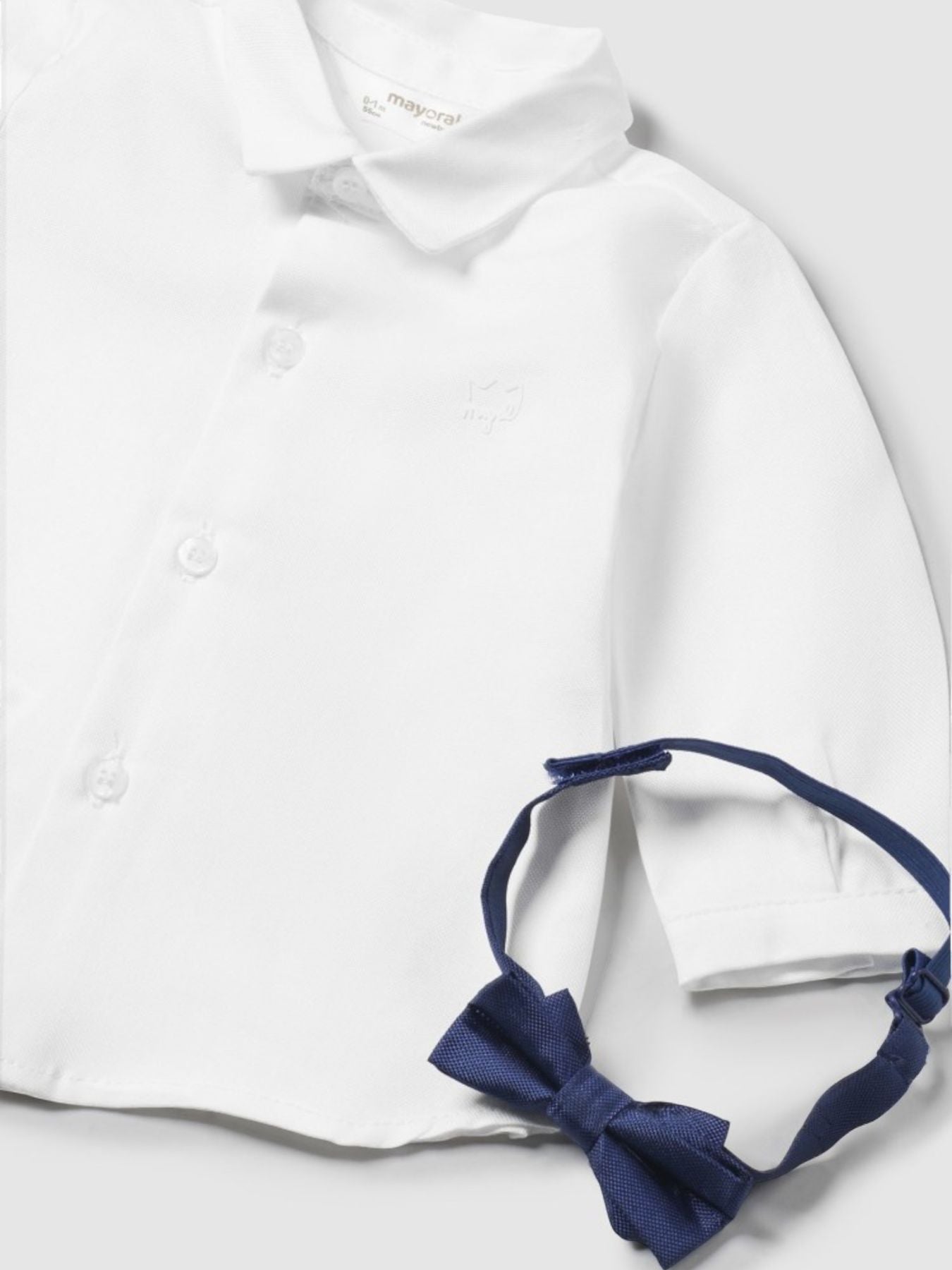 Camicia m/l con papillon Bimbo BIANCO 1J-2180/B - NANU' BABY