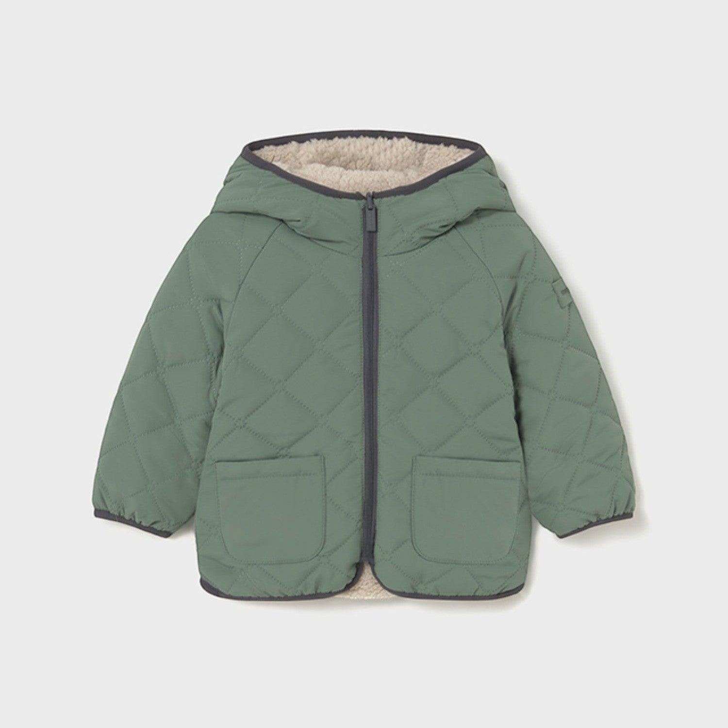 Giaccone trapuntato reversibi Bimbo Verde 2422/96 - NANU' BABY