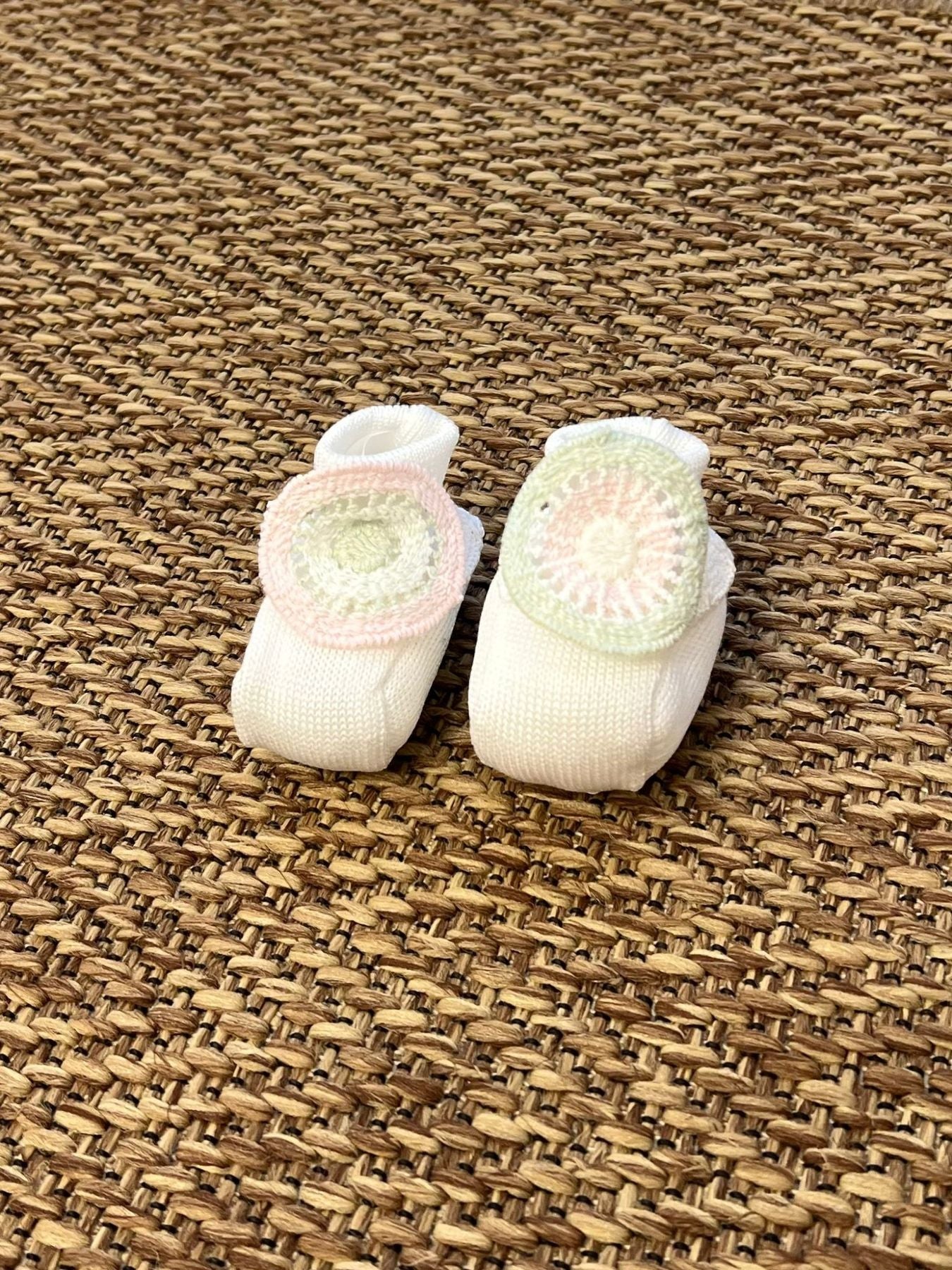 Babbucce Neonata BIANCO EP19S - NANU' BABY
