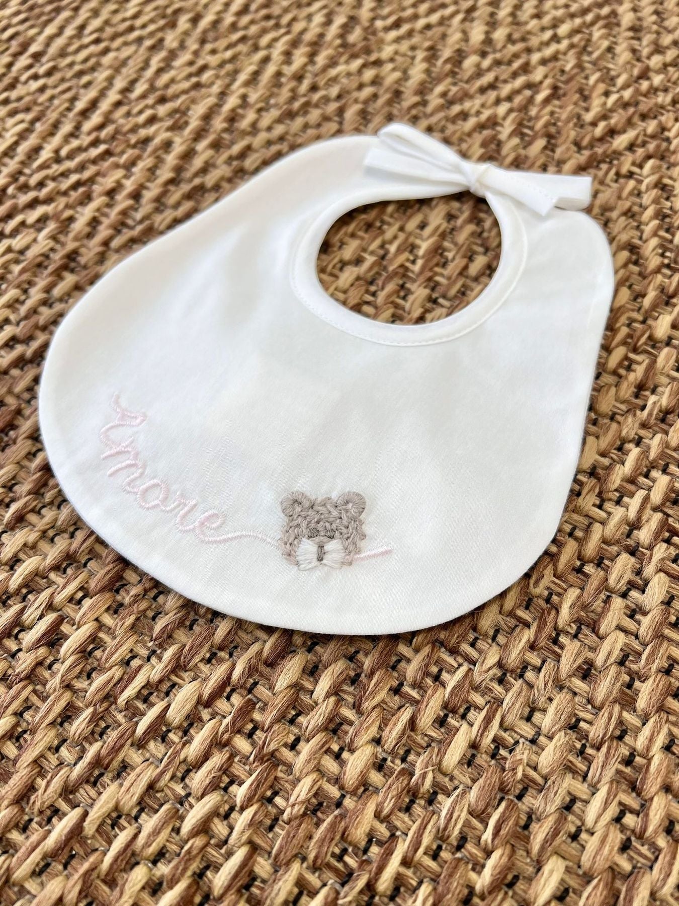 Bavetta Amore Neonata VANIGLIA IB65BAV/R - NANU' BABY