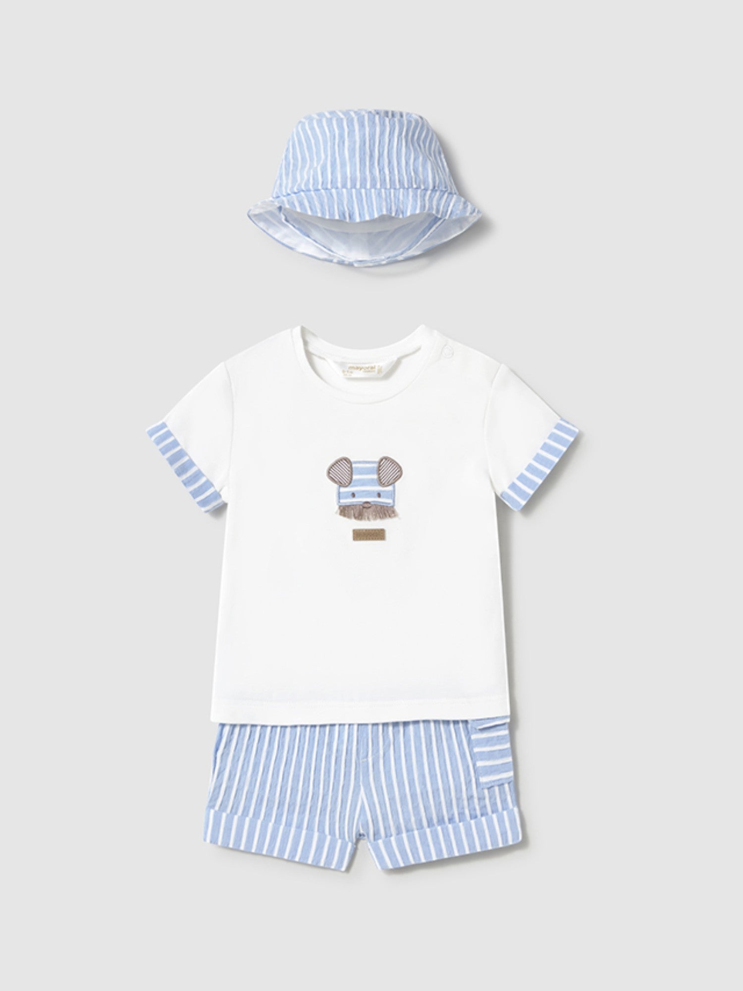 Completo pantalone maglietta cappe Bimbo CIELO 1201 /C - NANU' BABY