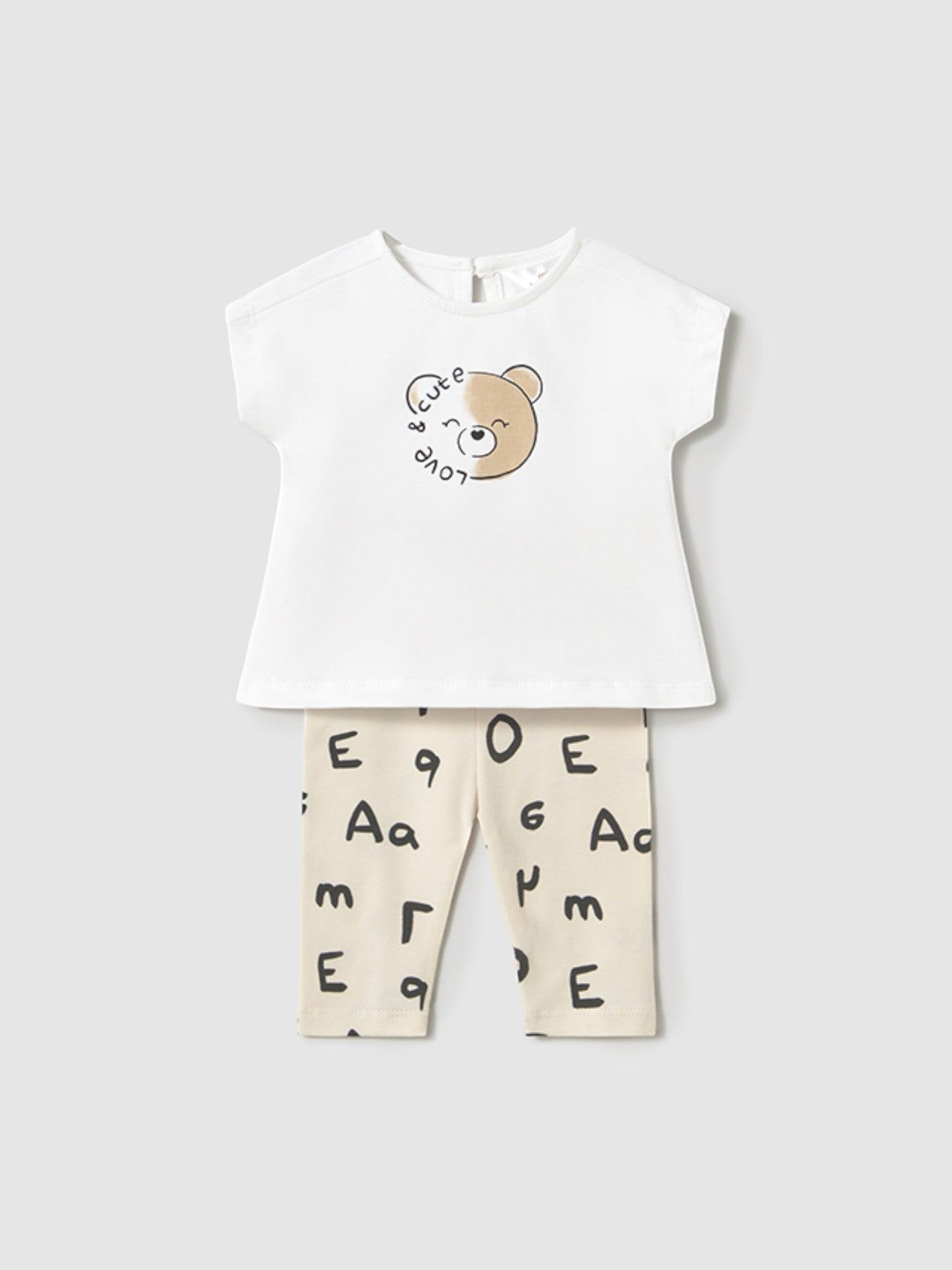Completo leggings Bimba BEIGE 1762 /BE - NANU' BABY