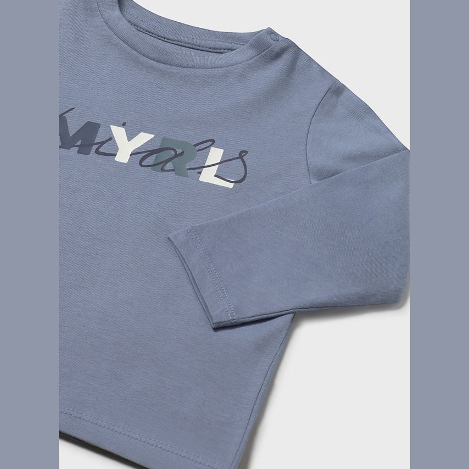 Maglietta m/l basica Bimbo AZZURRO 108/29 - NANU' BABY