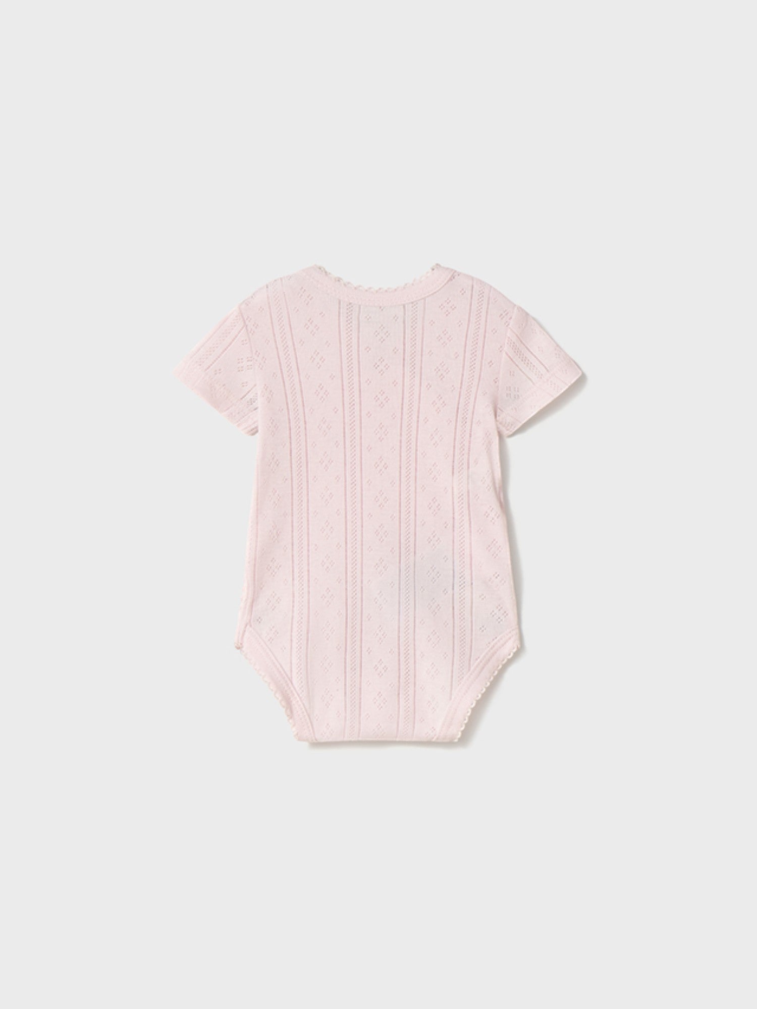 Body manica corta traforato Neonata ROSA 1746 /R - NANU' BABY