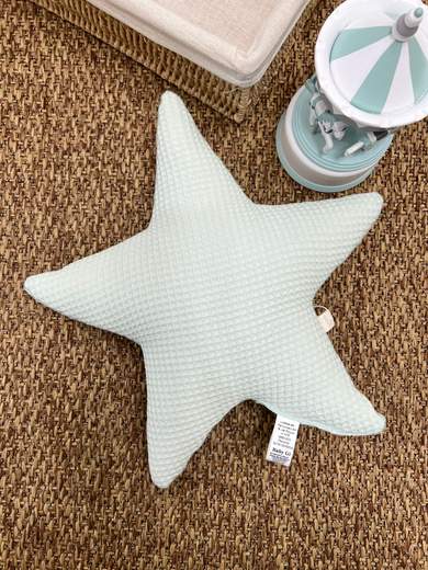 Cuscino in cotone a forma di stella VERDE NEST NT65/V - NANU' BABY