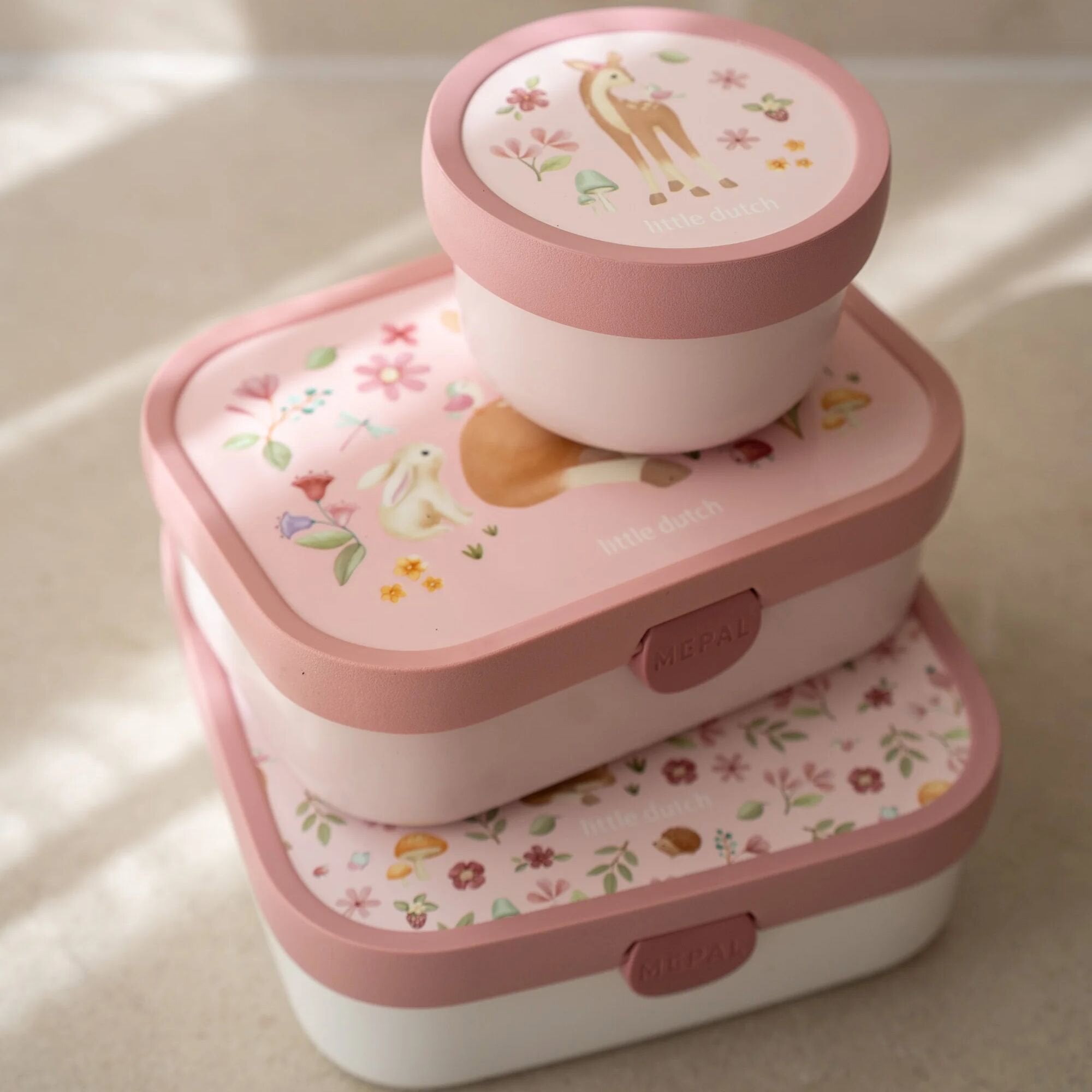 Lunch box con divisori Rosa 107440065406 - NANU' BABY