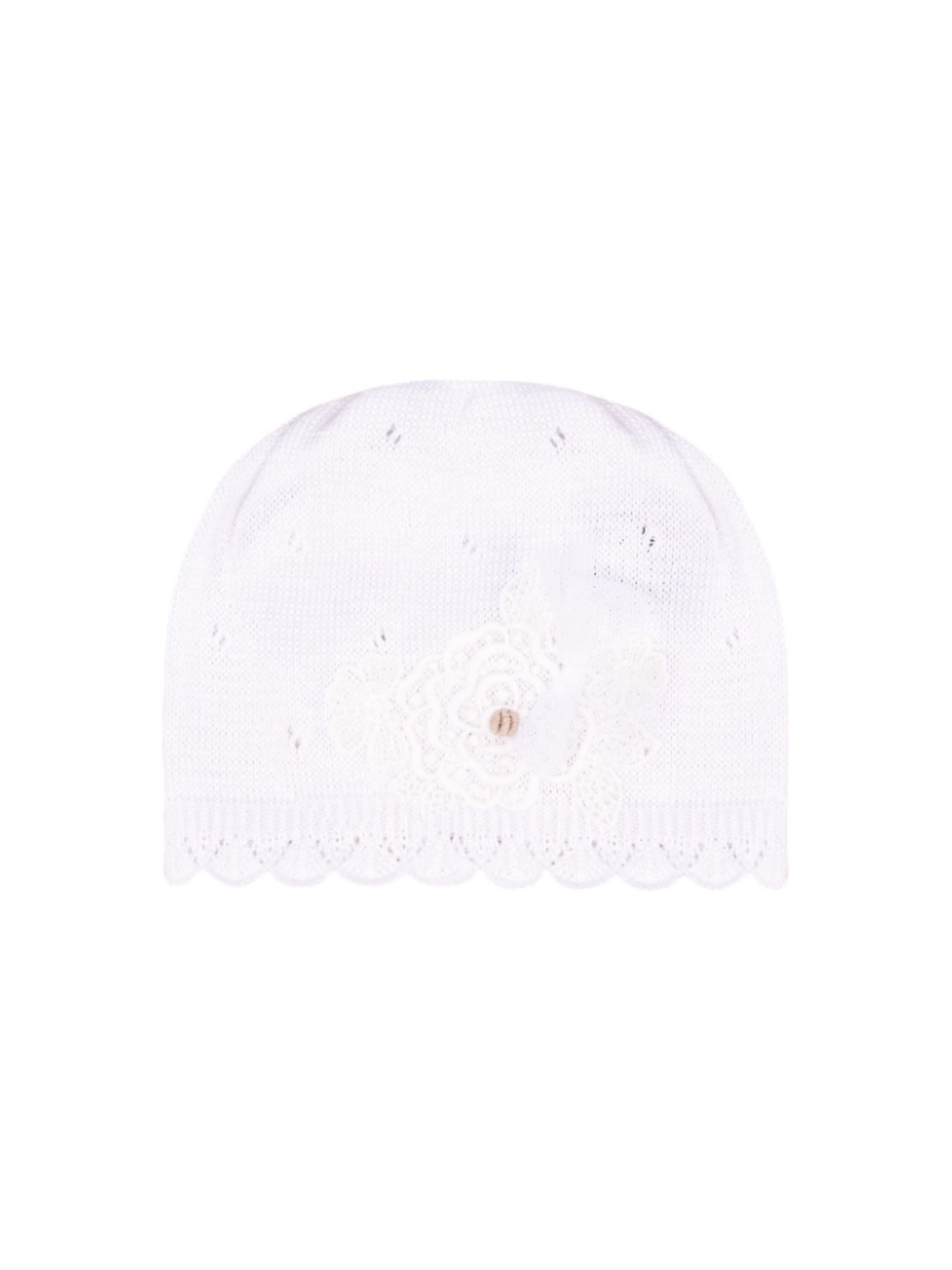 Cuffia in filo Neonata BIANCO EP1271 - NANU' BABY