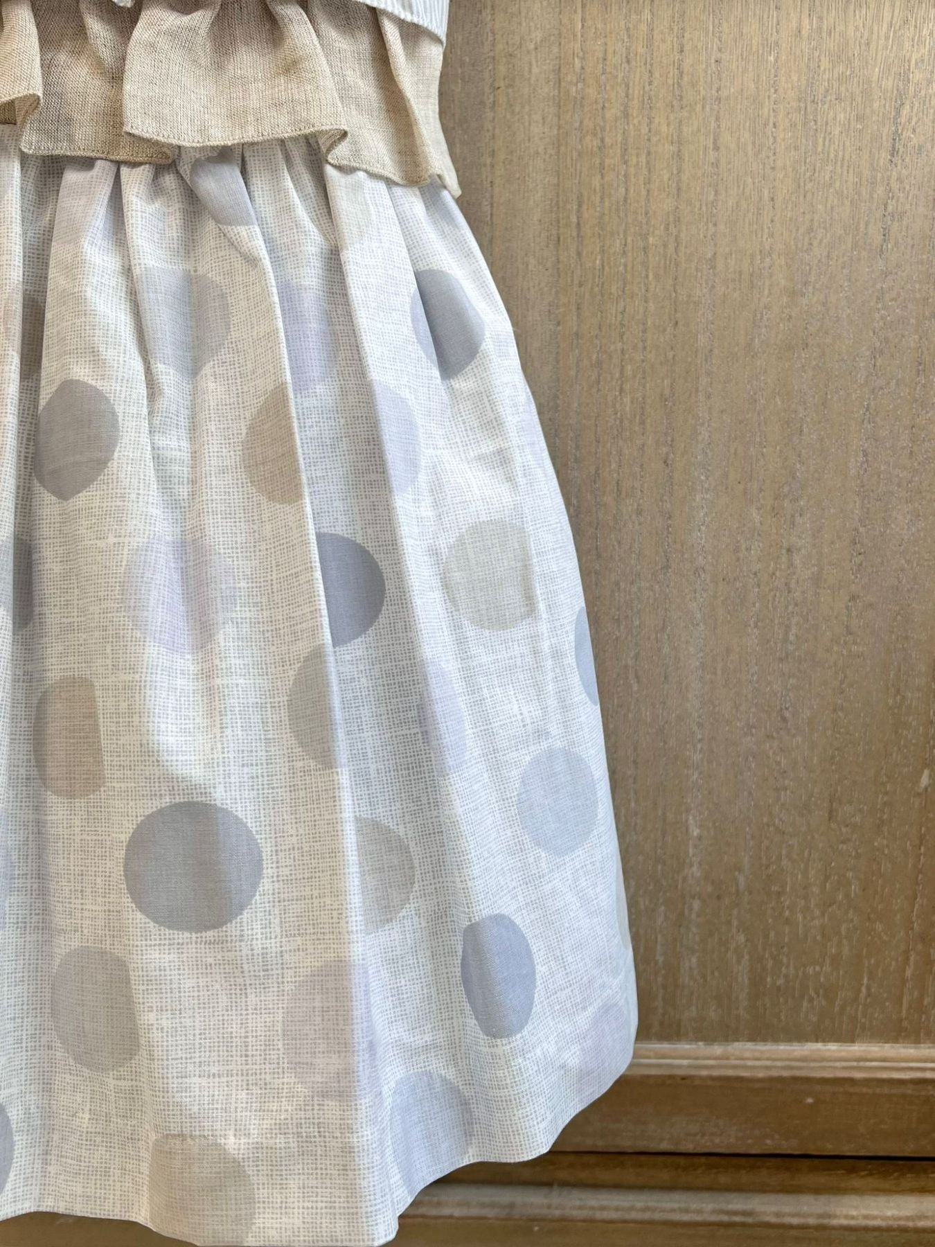 Abitino in misto lino Bimba PANNA EG311 - NANU' BABY