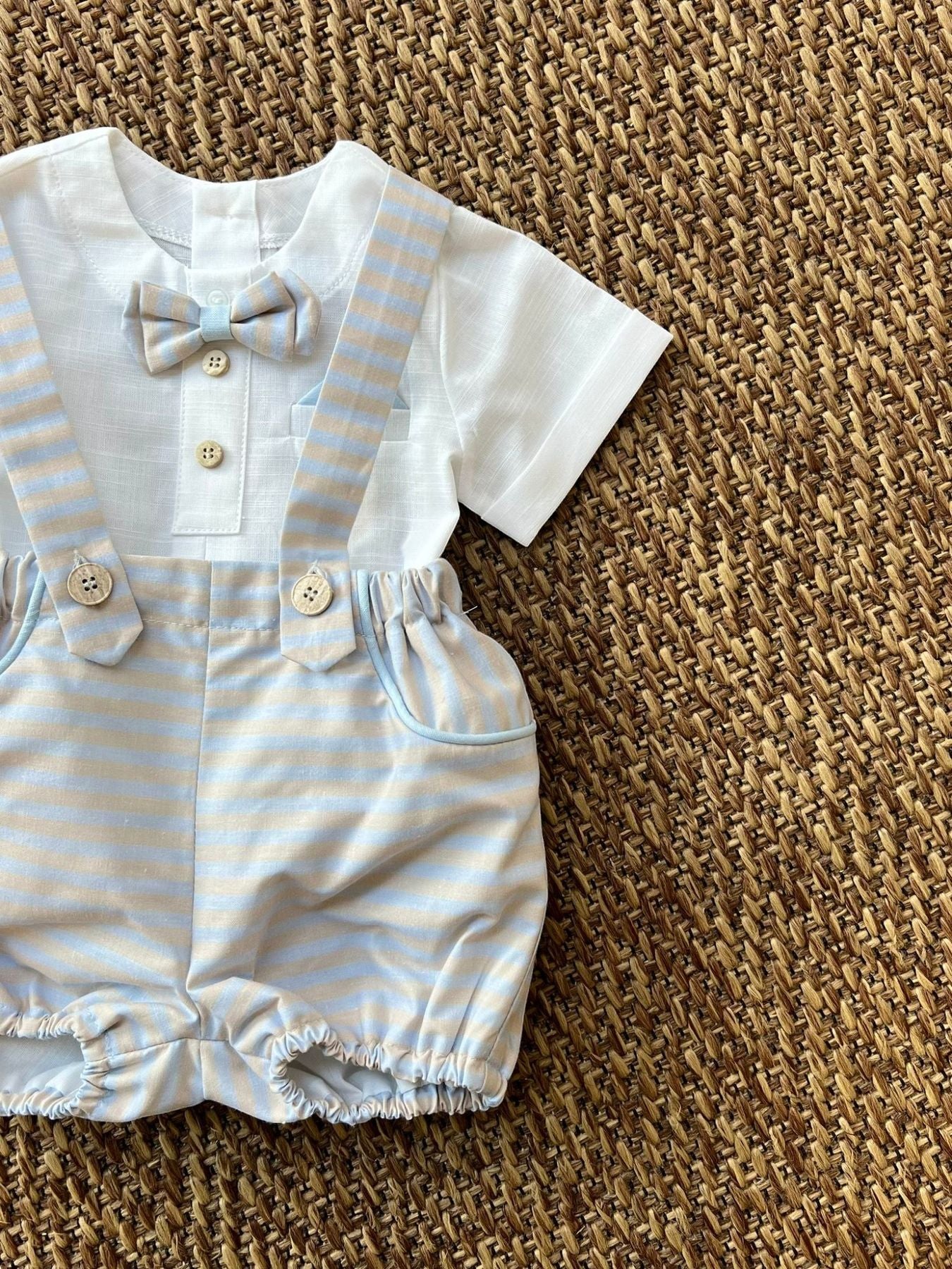 Completo 2 pezzi Bimbo BIANCO EP6853 - NANU' BABY