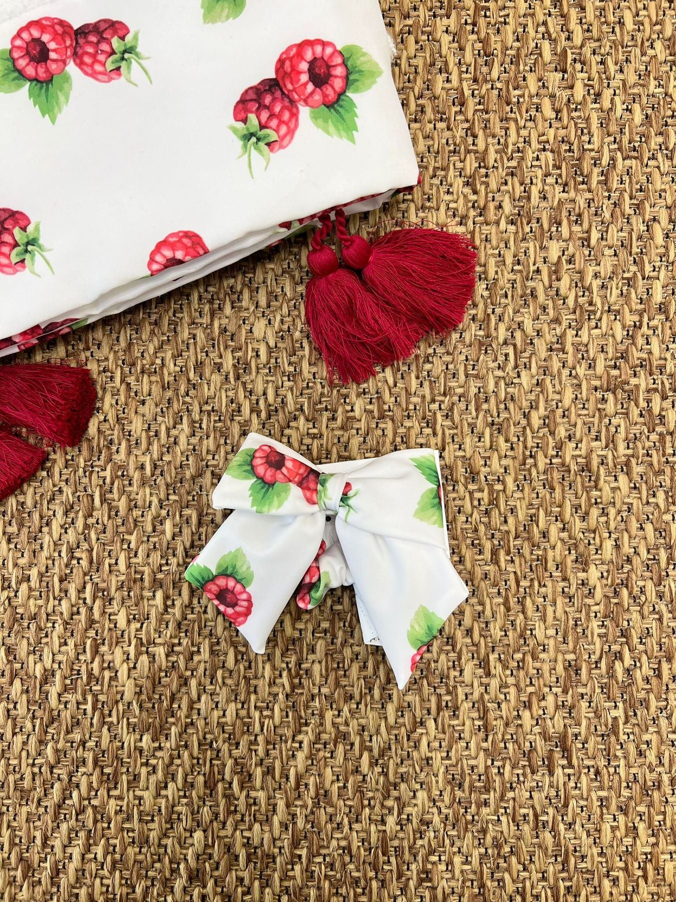 Elastico Lamponi Bimba MULTICOLORE RASPBERRIES - BEACH ELASTIC BOW - NANU' BABY