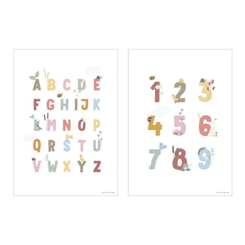 Poster Little Goose ABC Rosa - A3 Rosa PW10710750 - NANU' BABY