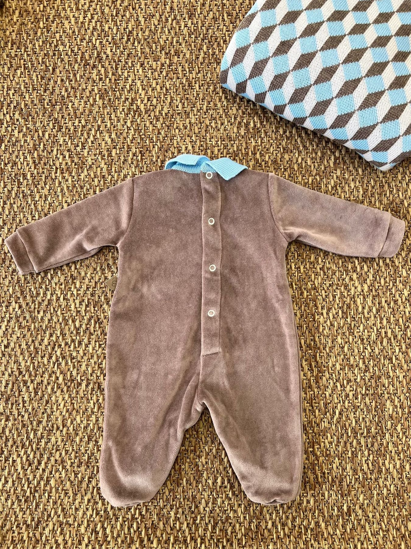 Tutina fantasia geometrica Neonato MARRONE IG6814 - NANU' BABY