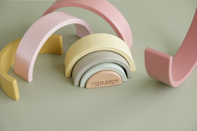 Arcobaleno in legno rosa Rosa LD7033 - NANU' BABY
