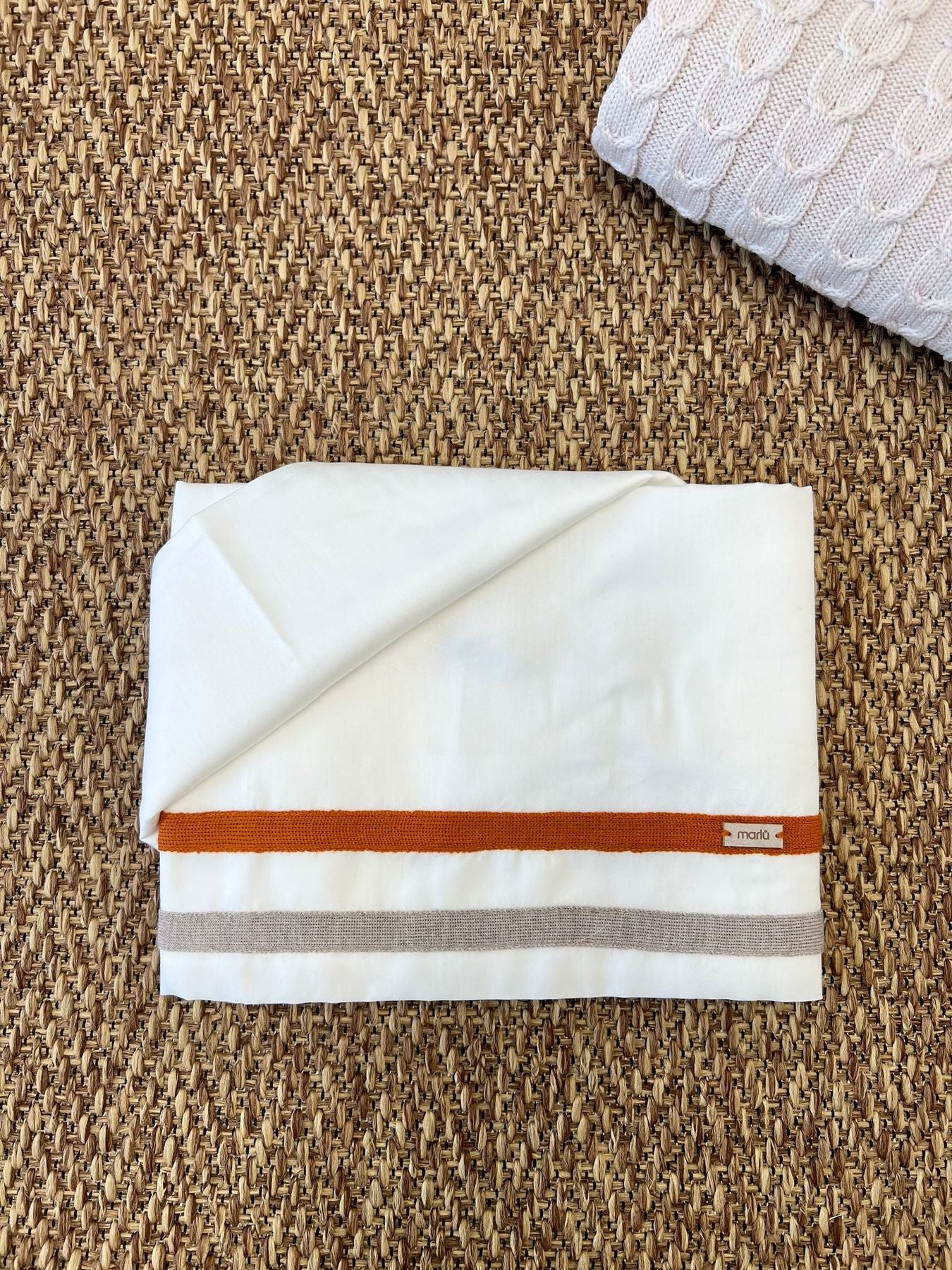 Lenzuolino trecce Neonato VANIGLIA IG75LE - NANU' BABY
