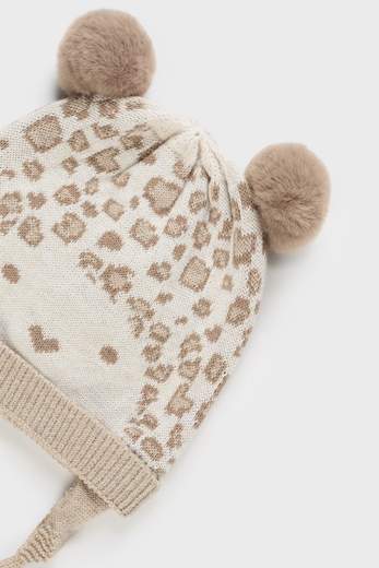 Completo cappello e manopole LATTE 9668- - NANU' BABY