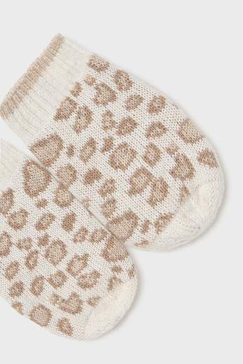 Completo cappello e manopole LATTE 9668- - NANU' BABY