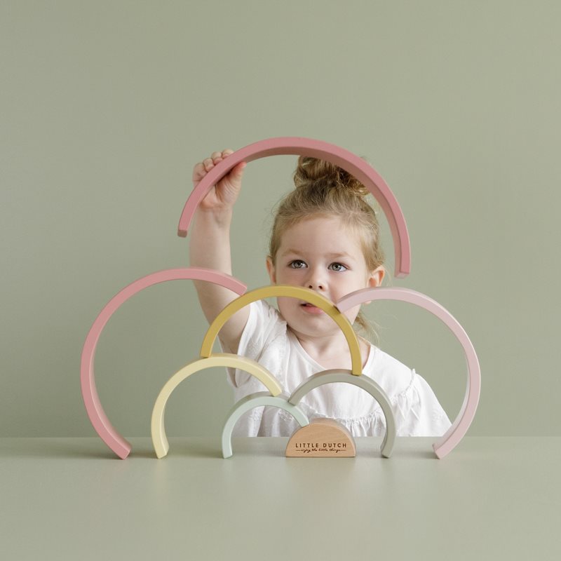 Arcobaleno in legno rosa Rosa LD7033 - NANU' BABY