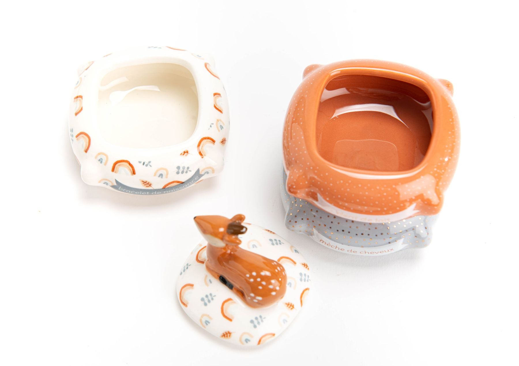 Cofanetto nascita Cerbiatto Sam ARANCIO 154993 - NANU' BABY