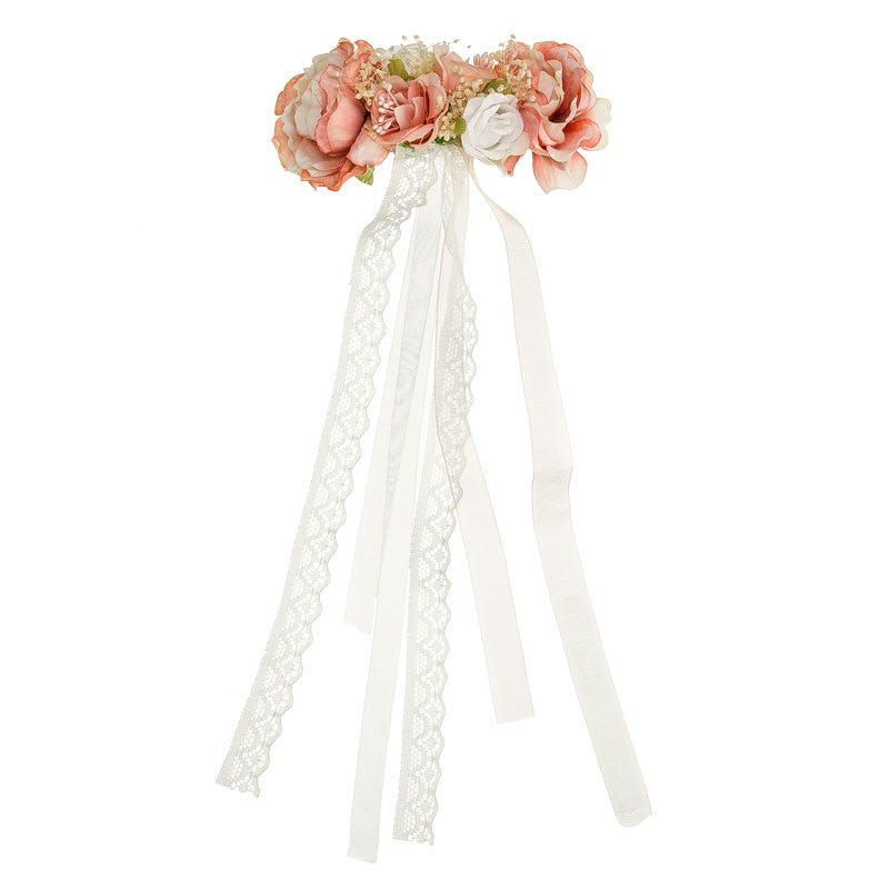 Fermaglio fiore e pizzo GLICINE 6046 - NANU' BABY