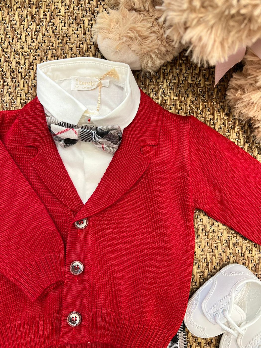 Completo con giacca Bimbo ROSSO 6382 - NANU' BABY