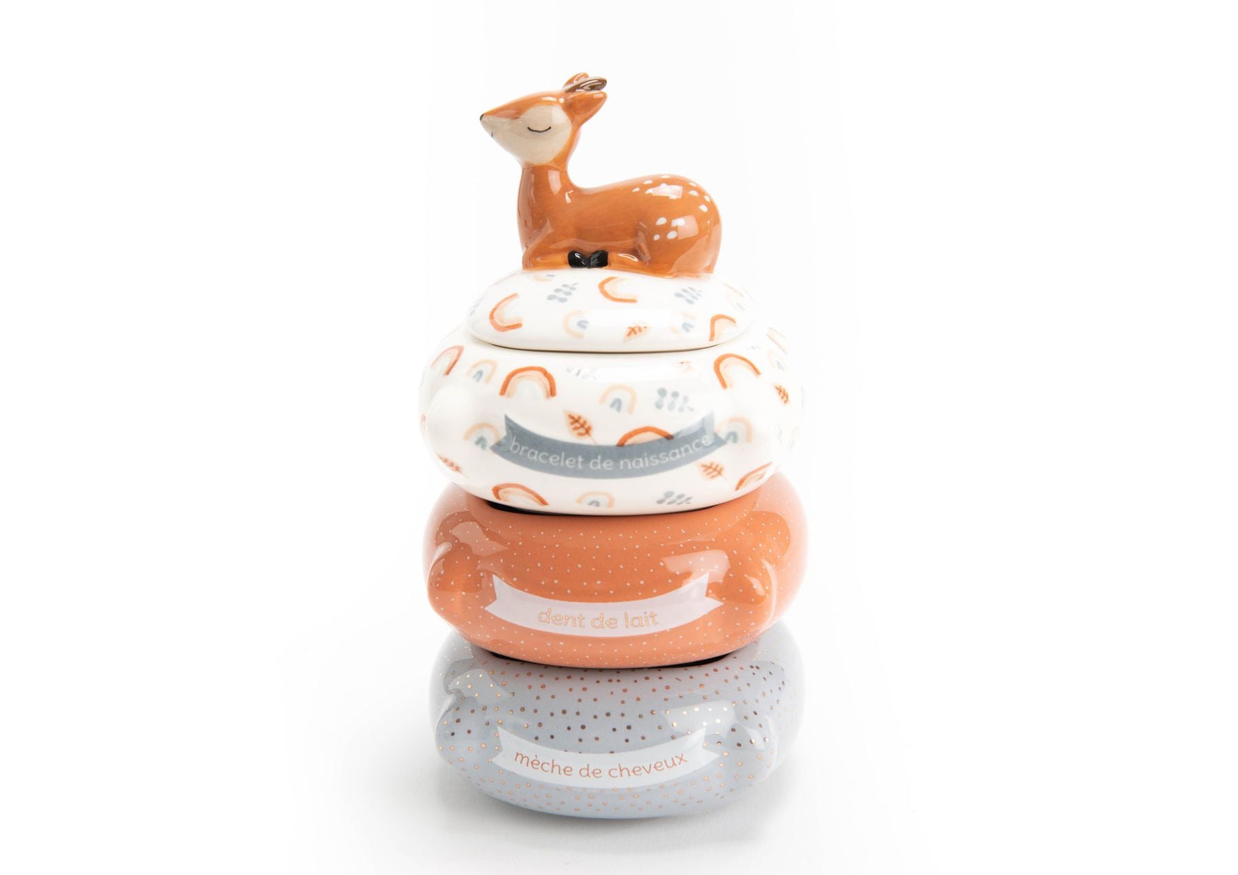 Cofanetto nascita Cerbiatto Sam ARANCIO 154993 - NANU' BABY