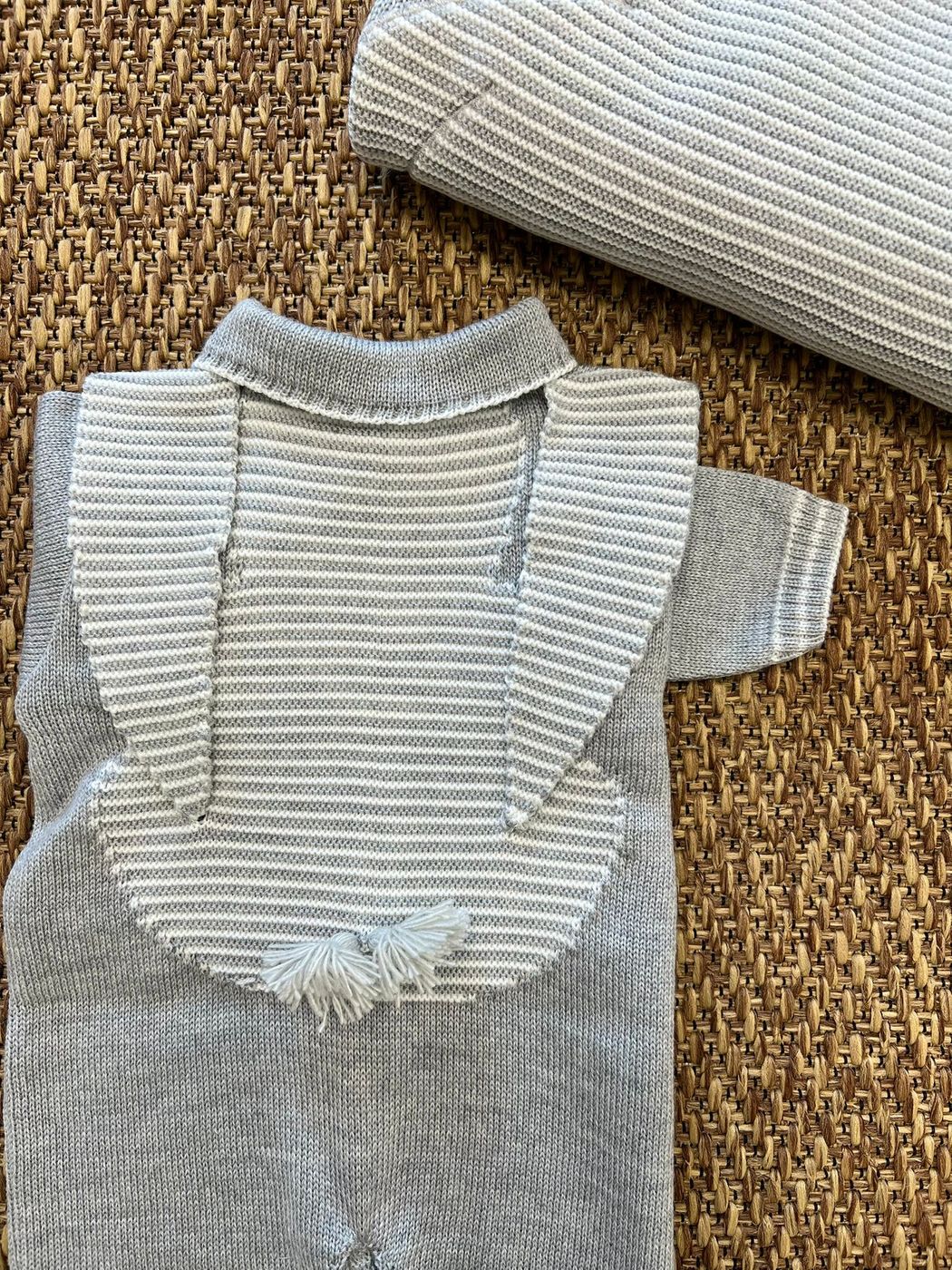 Tutina 100% lana Neonato GRIGIO IF5511 - NANU' BABY